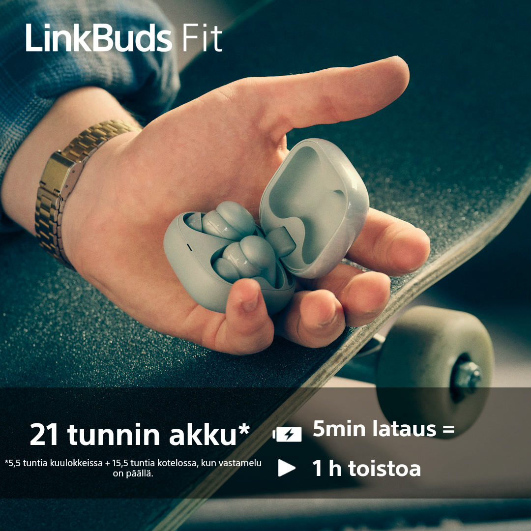 Sony Linkbuds Fit nappikuulokkeet aktiivisella melunvaimennuksella, valkoinen 8 Sony Linkbuds Fit nappikuulokkeet aktiivisella melunvaimennuksella, valkoinen - Image 8