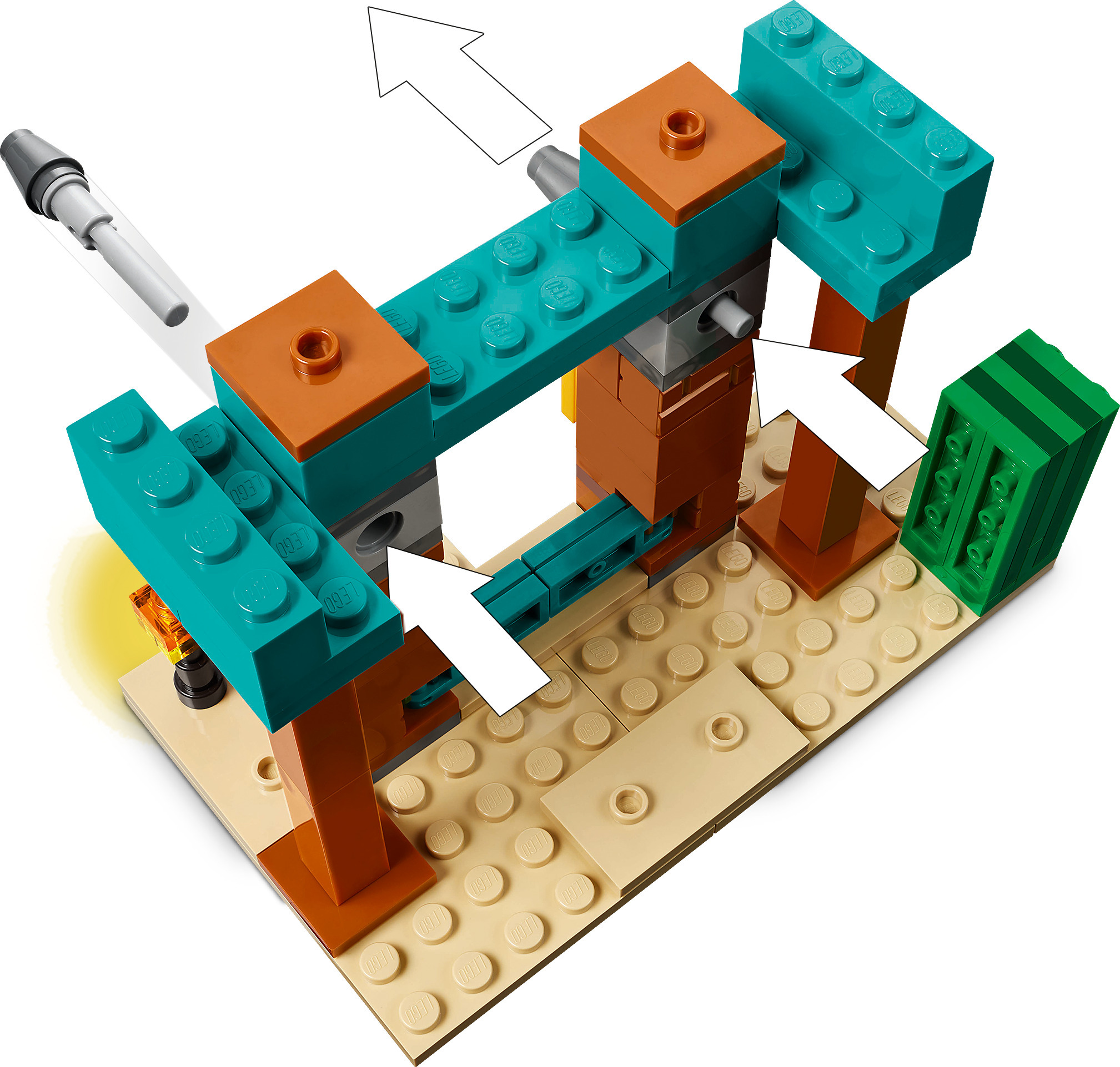LEGO Minecraft 21267 – Pahalaisten aavikkopartio