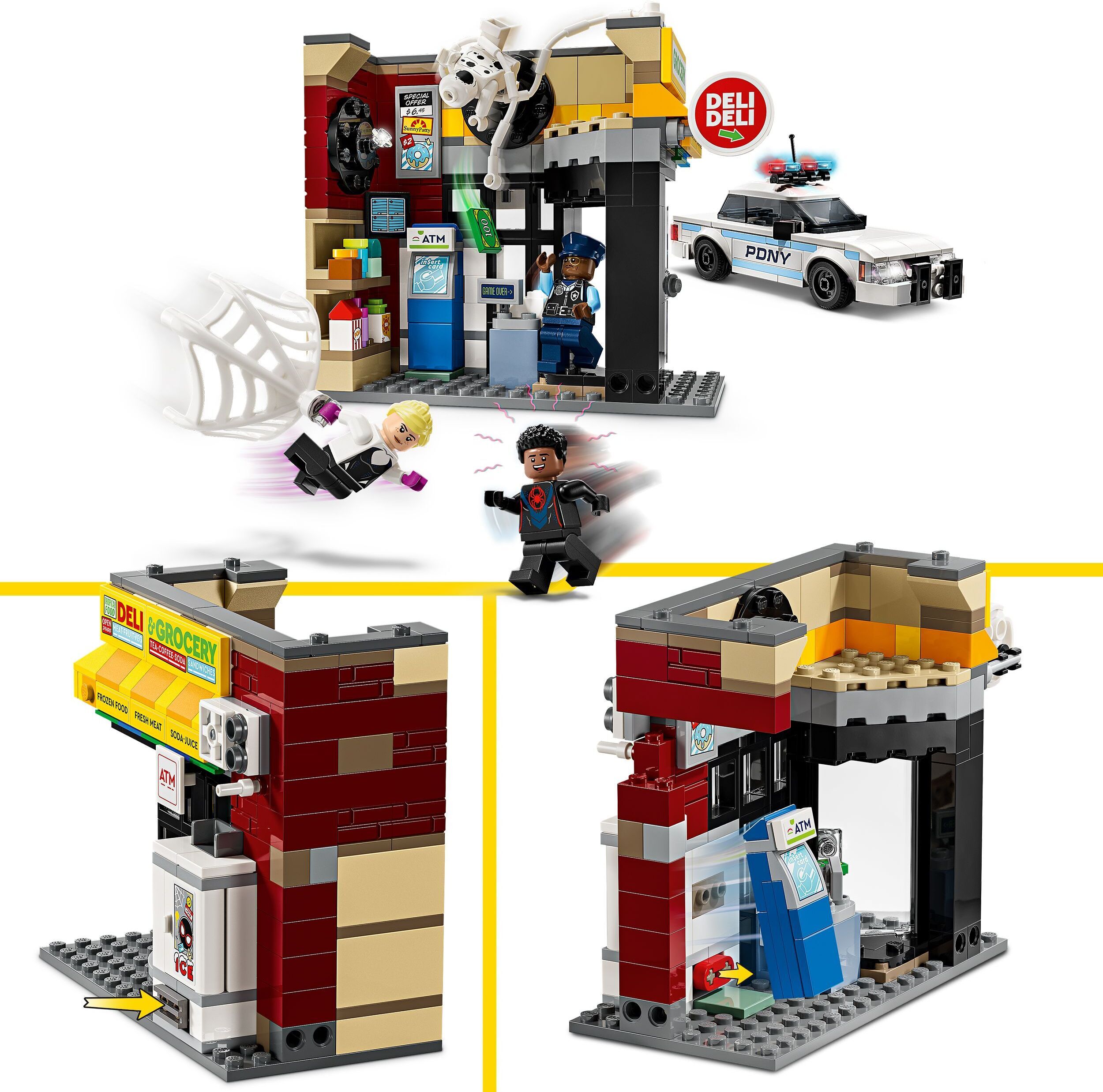 LEGO Super Heroes Marvel 76311 –  Hämähäkkiversum: Miles Morales vastaan Pilkku