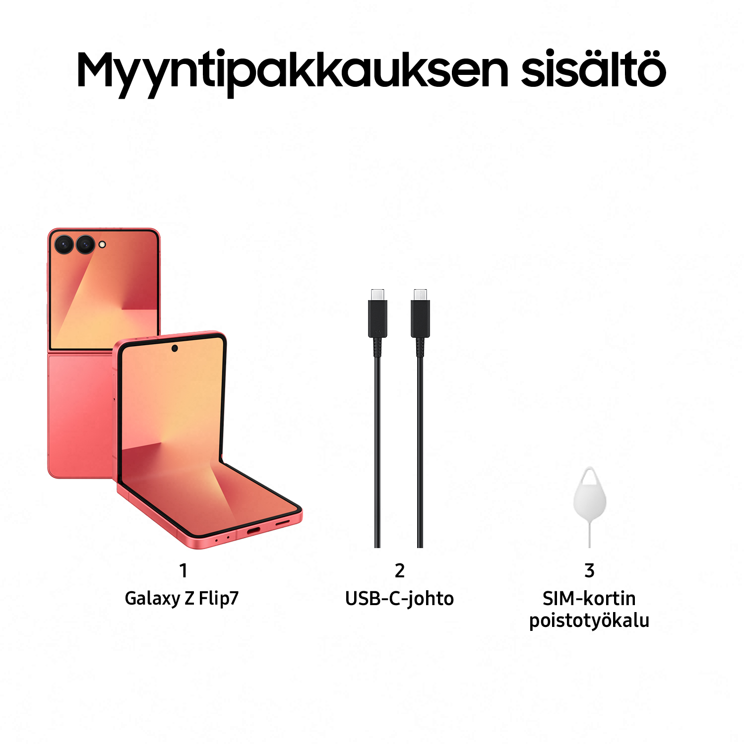 Samsung Z Fold7 Silicone Case suojakotelo, musta