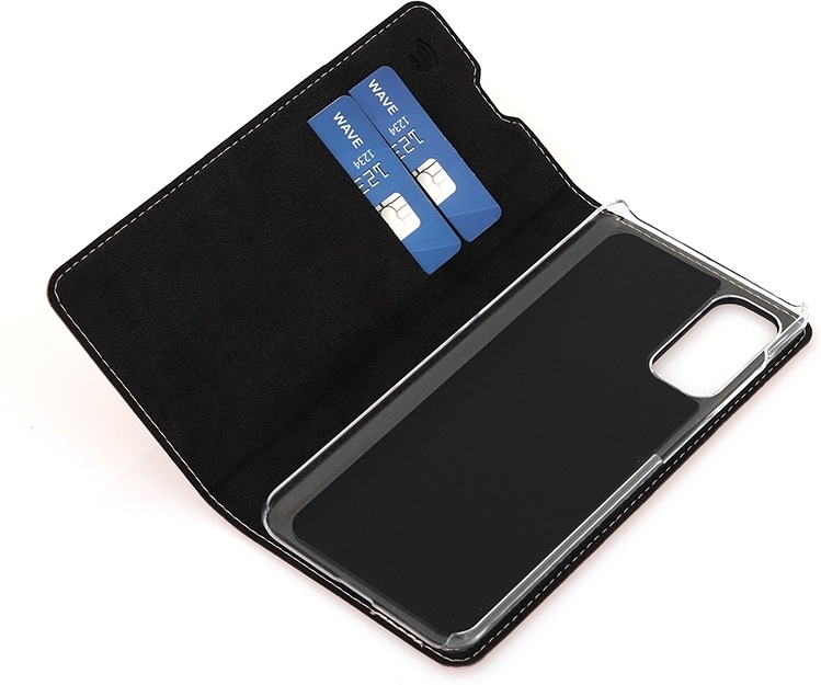 Wave BookCase -suojakotelo, Samsung Galaxy S20, ruusukulta