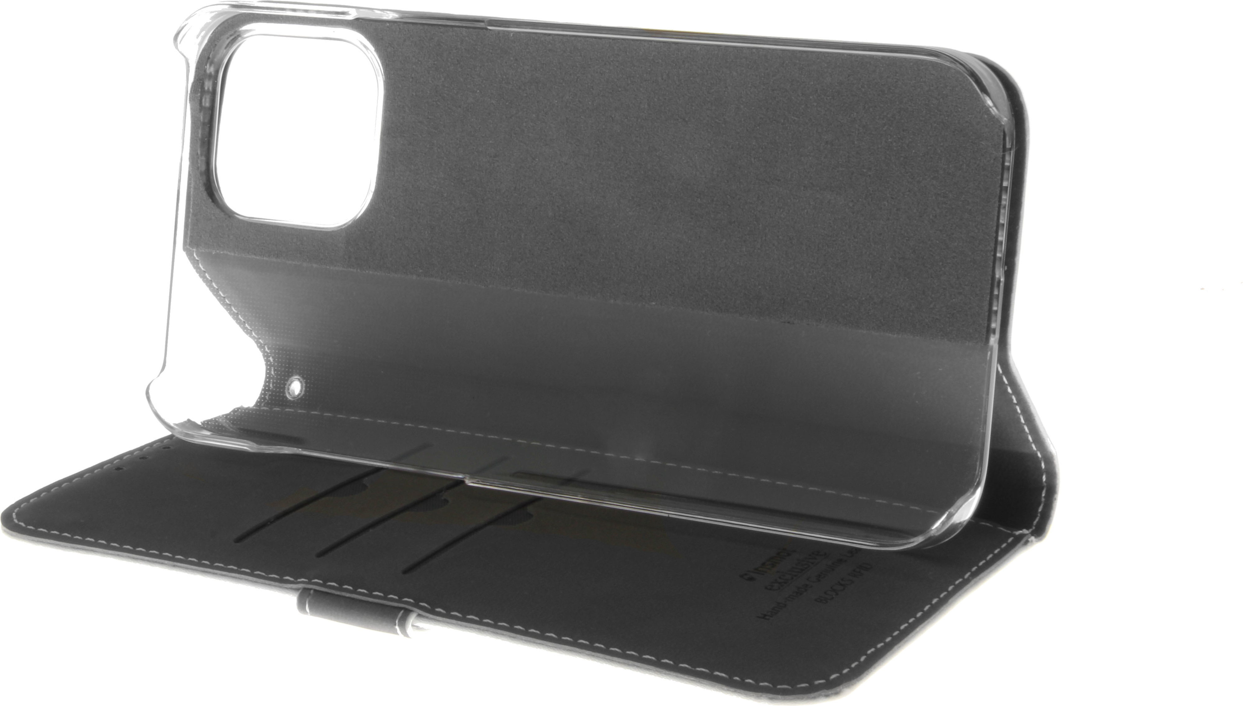 Insmat Exclusive Flip Case lompakkokotelo, iPhone 12 / 12 Pro, valkoinen