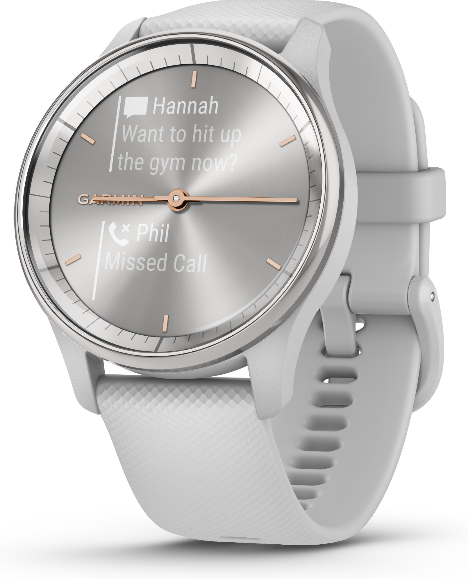 Garmin Vivomove Trend -hybridiälykello, hopea