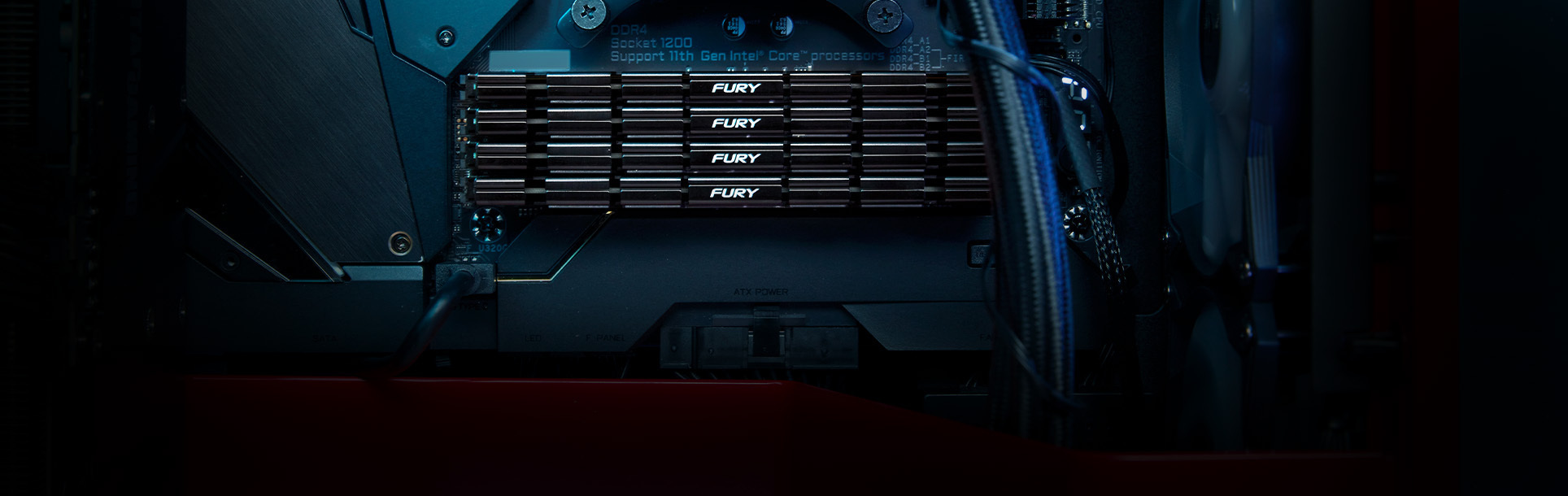 Kingston FURY Renegade DDR4 3200 MHz CL16 32 Gt -muistimodulipakkaus, musta/hopea