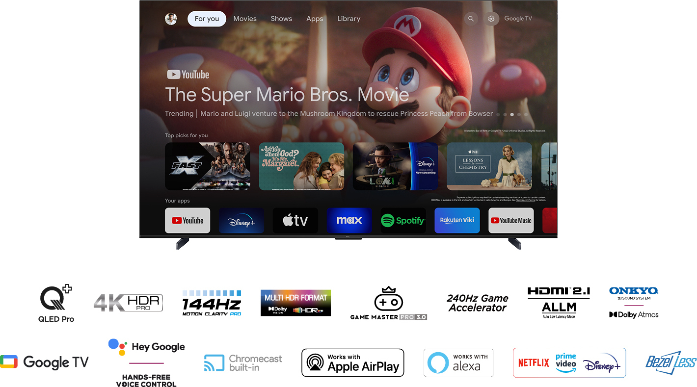 TCL 98" C655 –  4K QLED Google TV