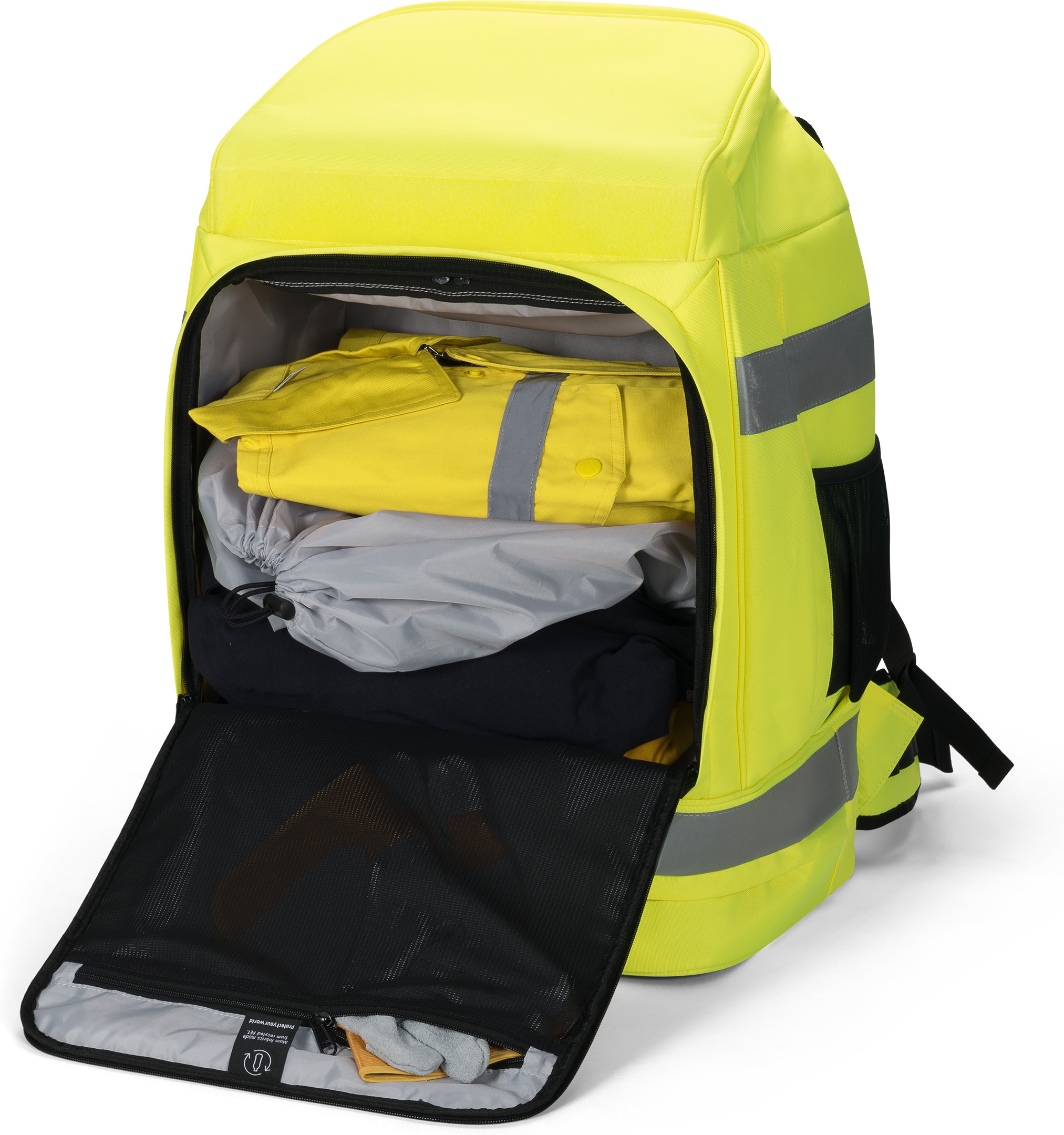 Dicota Hi-Vis 65L -reppu, keltainen
