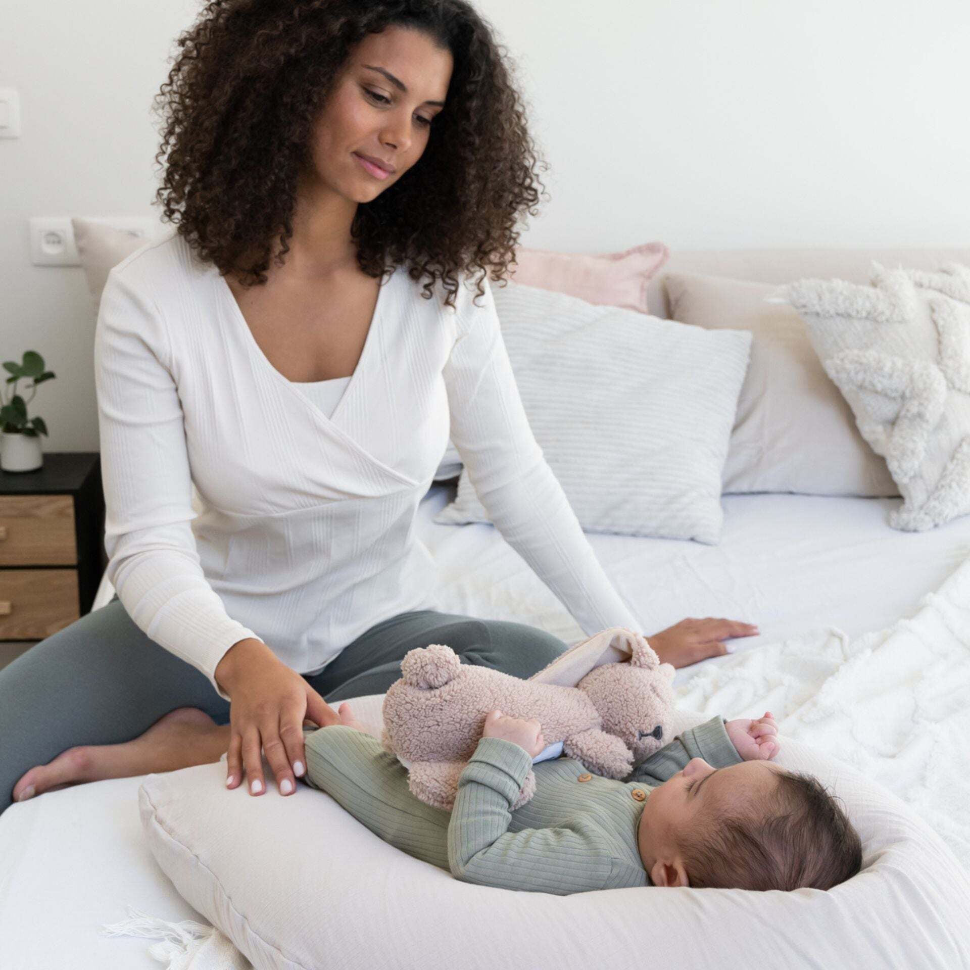 Doomoo Comfy Big -imetys- ja tukityyny, tetra almond