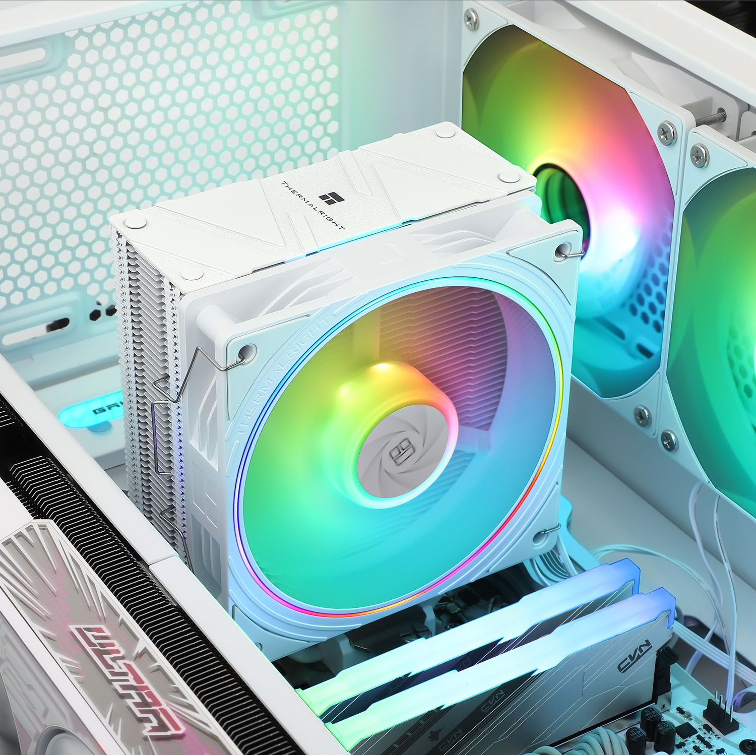 Thermalright Assassin Spirit 120 EVO White ARGB -prosessorijäähdytin, valkoinen