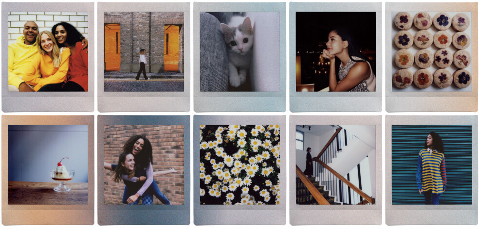 Fujifilm Instax Square Film Black Frame pikafilmi, 10 kuvaa