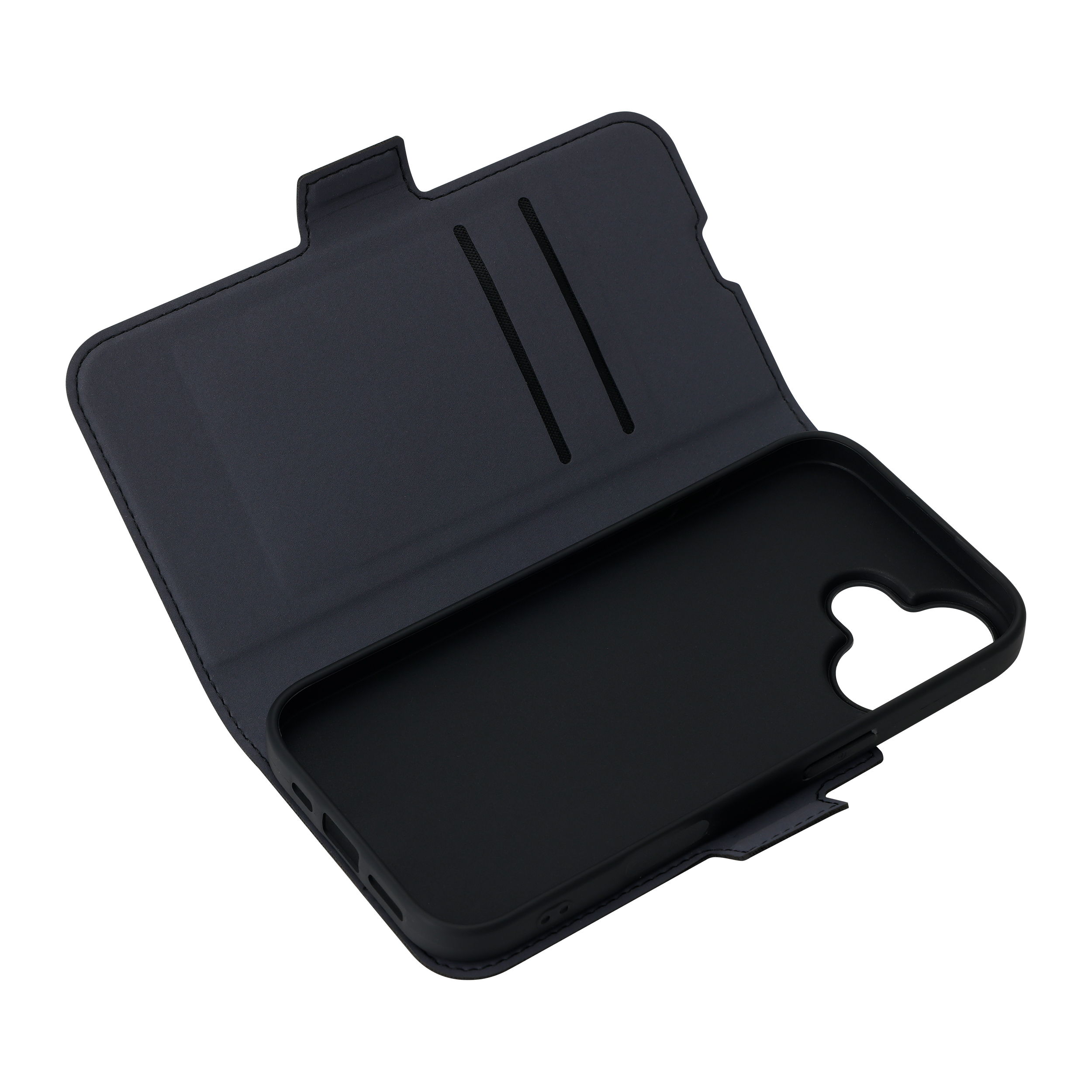 FoneKit MagSafe-yhteensopiva BookCase suojakotelo, iPhone 17, musta