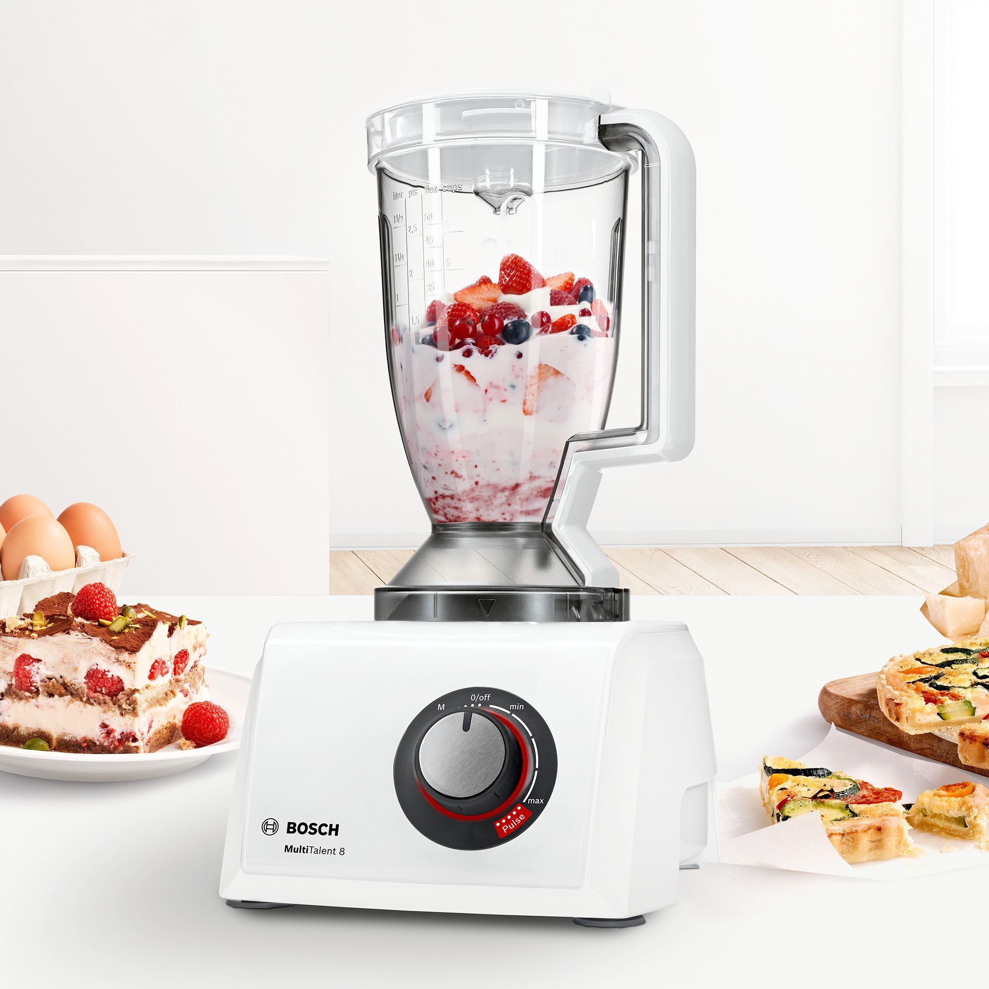 Bosch MC812W620 -monitoimikone, valkoinen