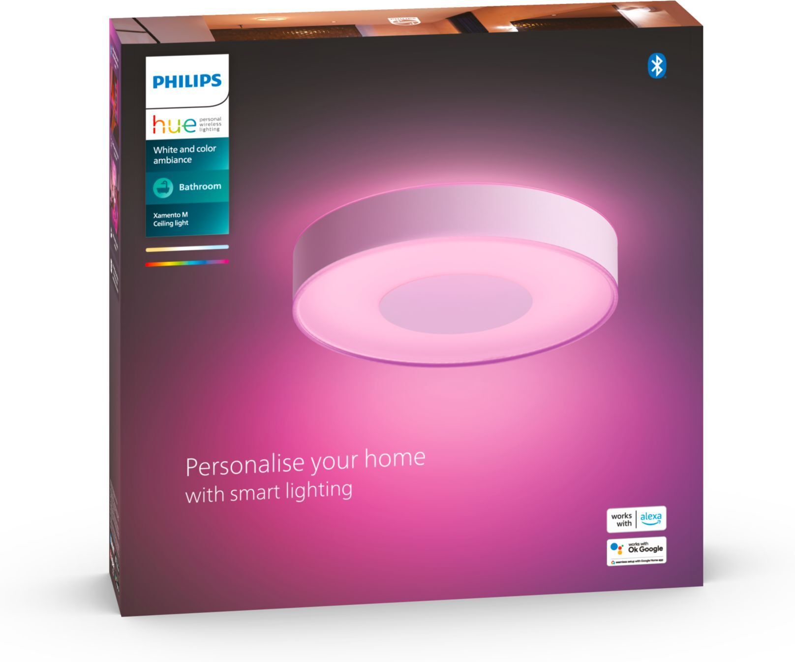 Philips Hue Xamento M -älykattovalaisin, valkoinen