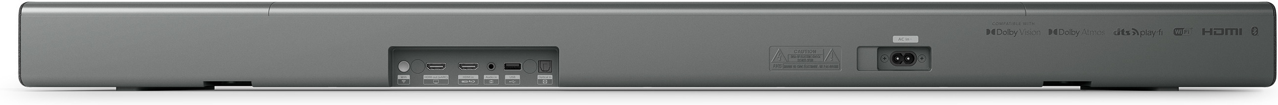 Philips TAB8507 3.1 Dolby Atmos Soundbar -äänijärjestelmä, hopea