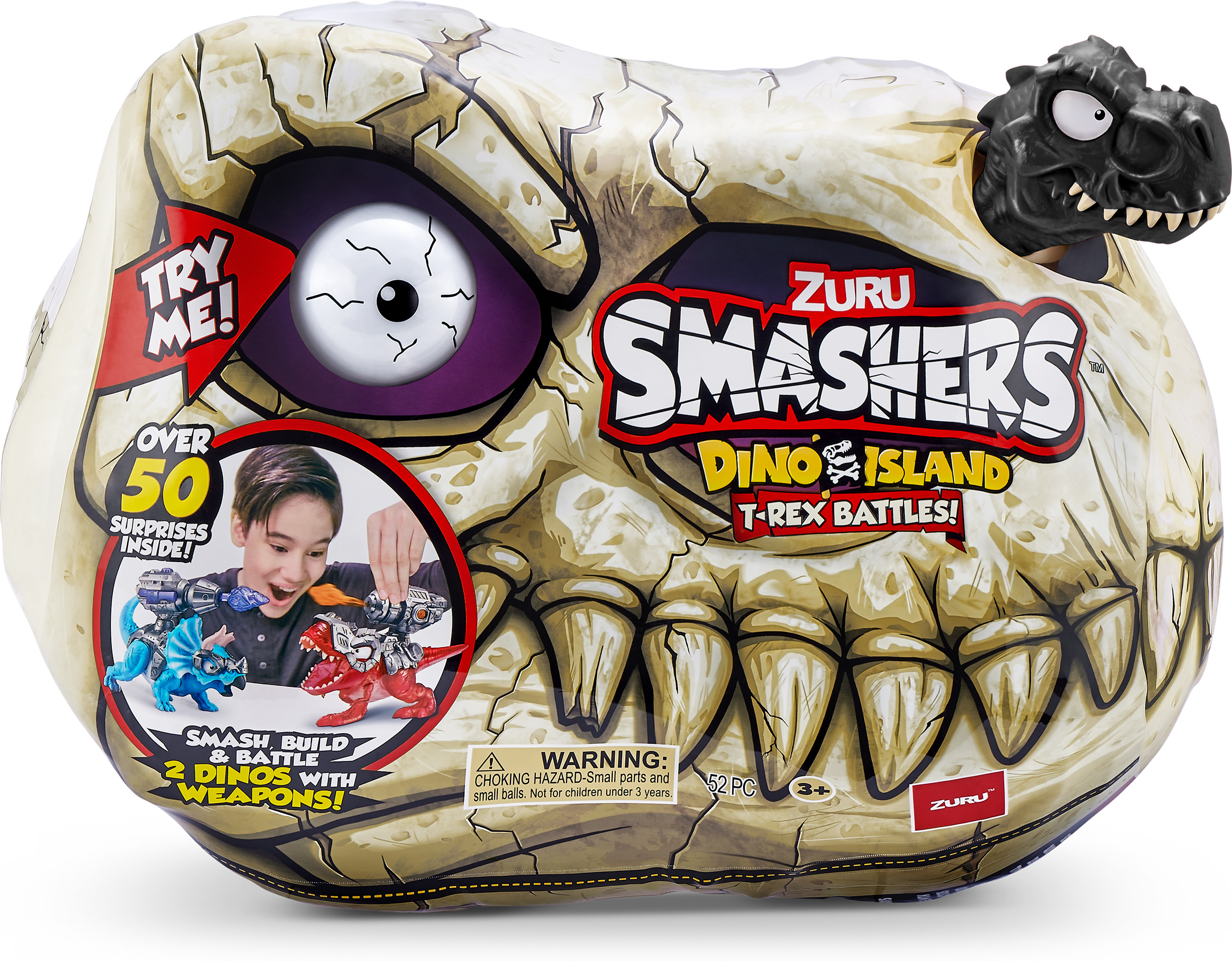 Smashers Jurassic Mega Light-Up Dino S1 - yllätysmuna