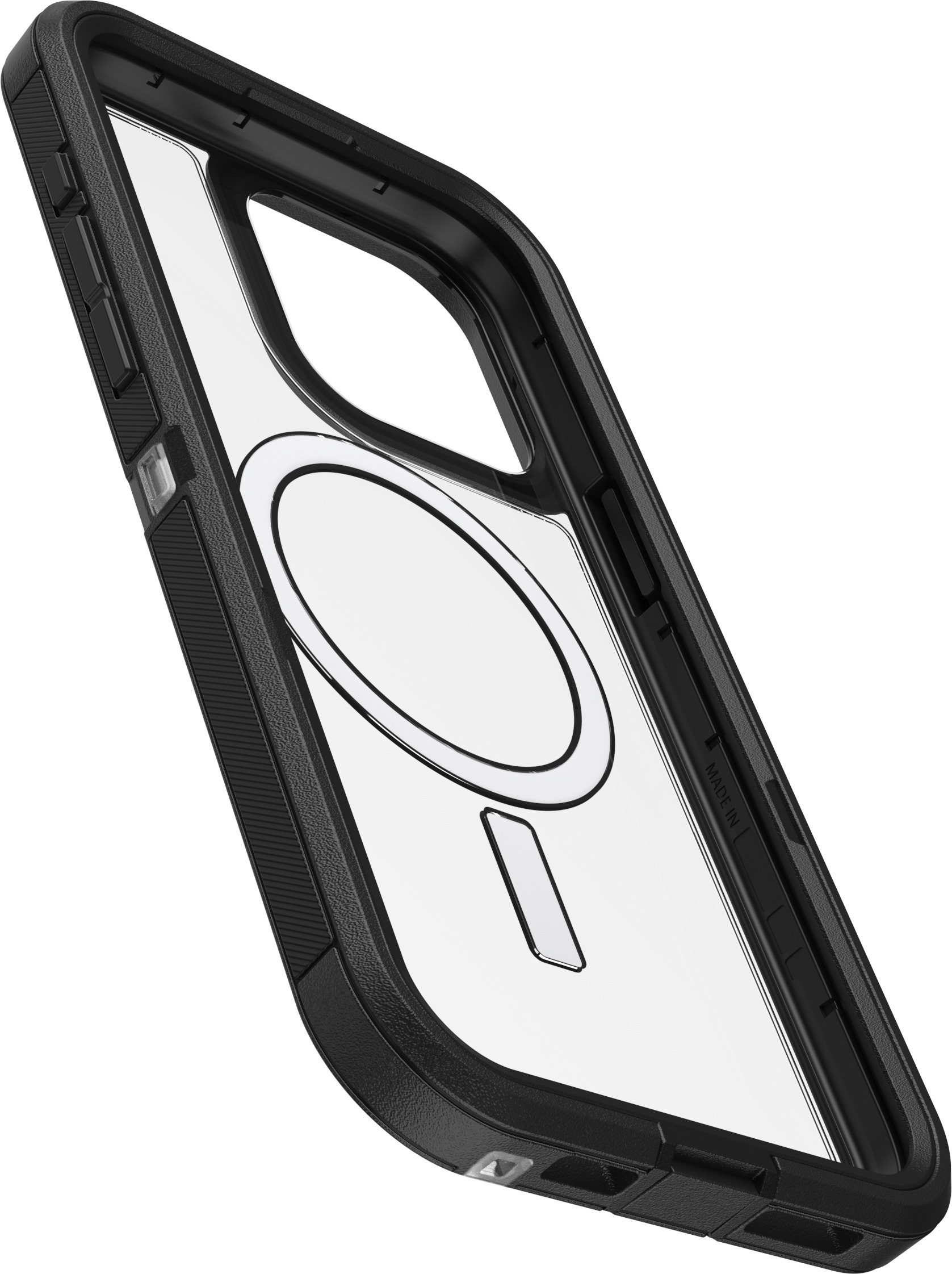 Otterbox Defender XT -suojakuori, iPhone 15 Pro Max, musta / kirkas