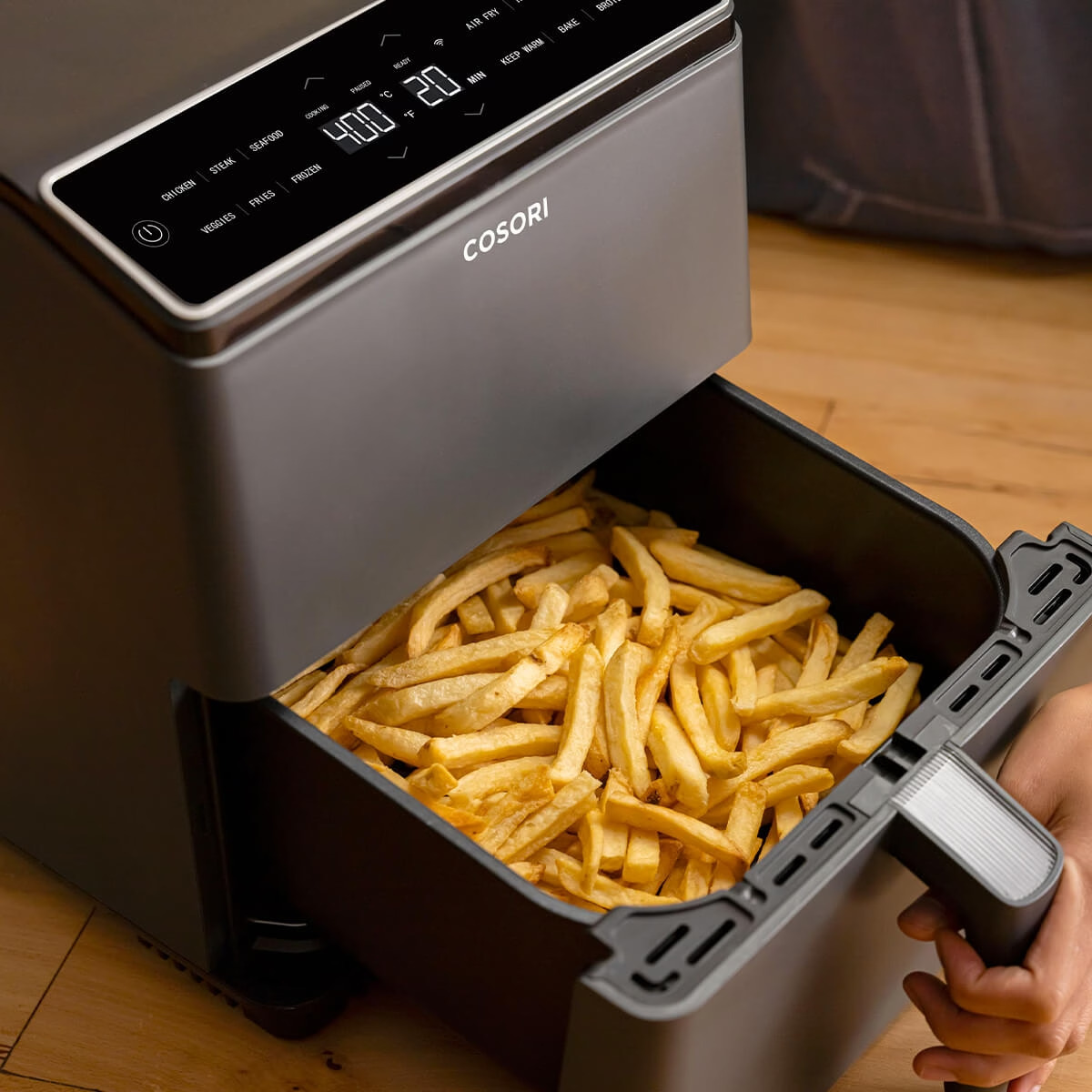 Cosori Premium 5.5 L airfryer, musta