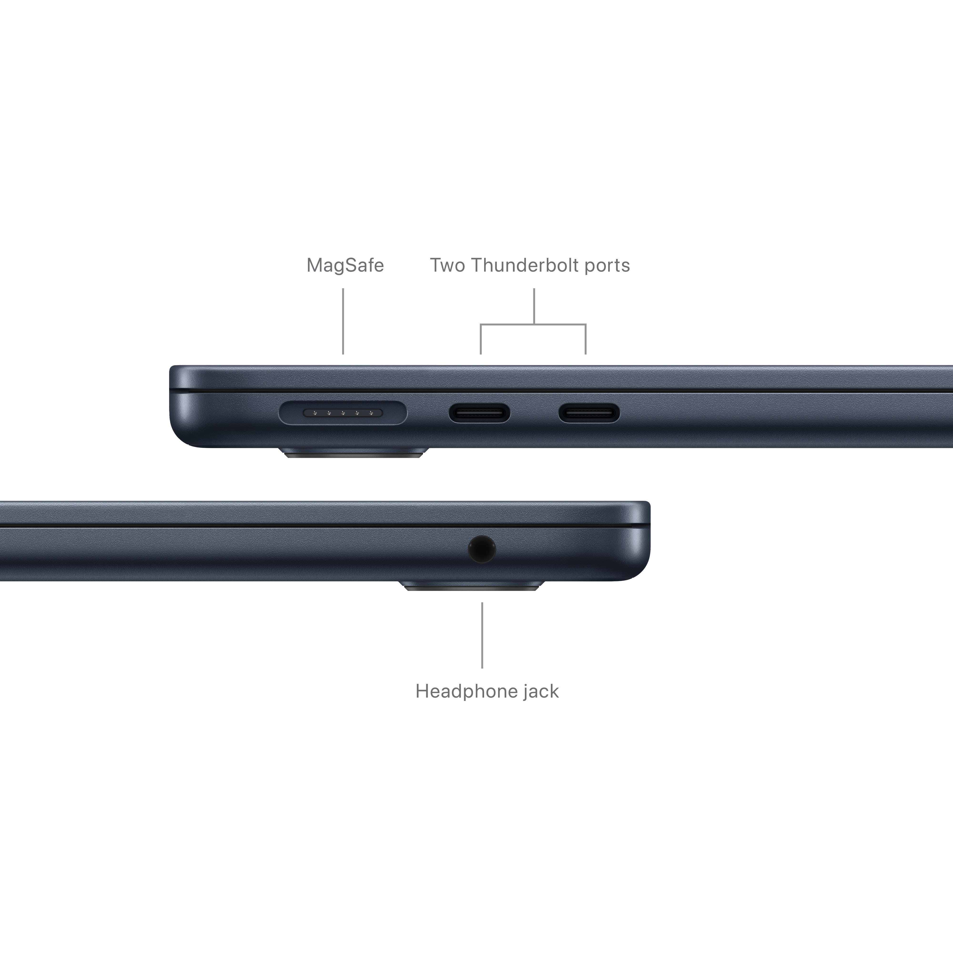 Apple MacBook Air 13" M3 16 Gt, 512 Gt 2024 -kannettava, keskiyö (MXCV3)