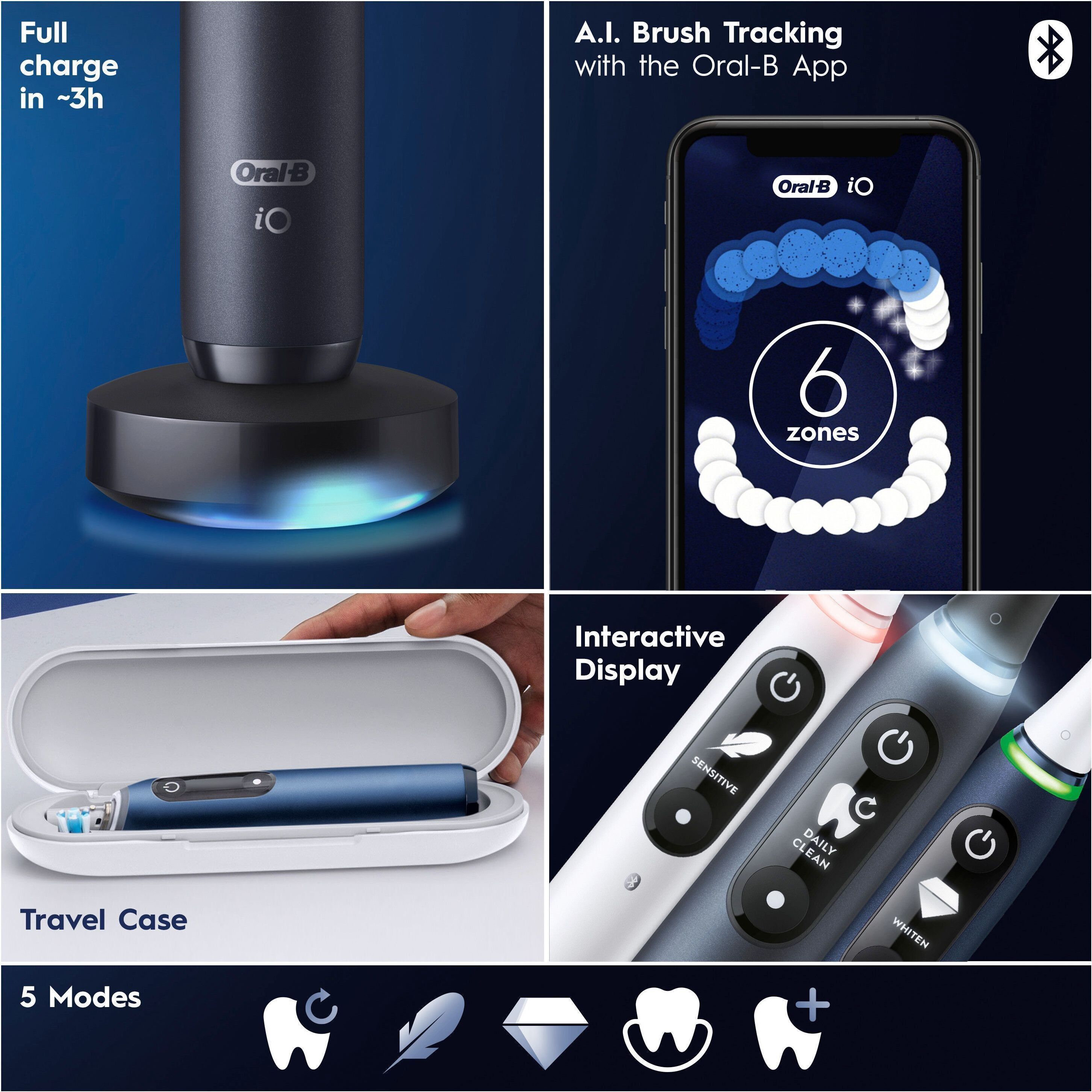 Oral-B iO Series 7s sähköhammasharja, musta