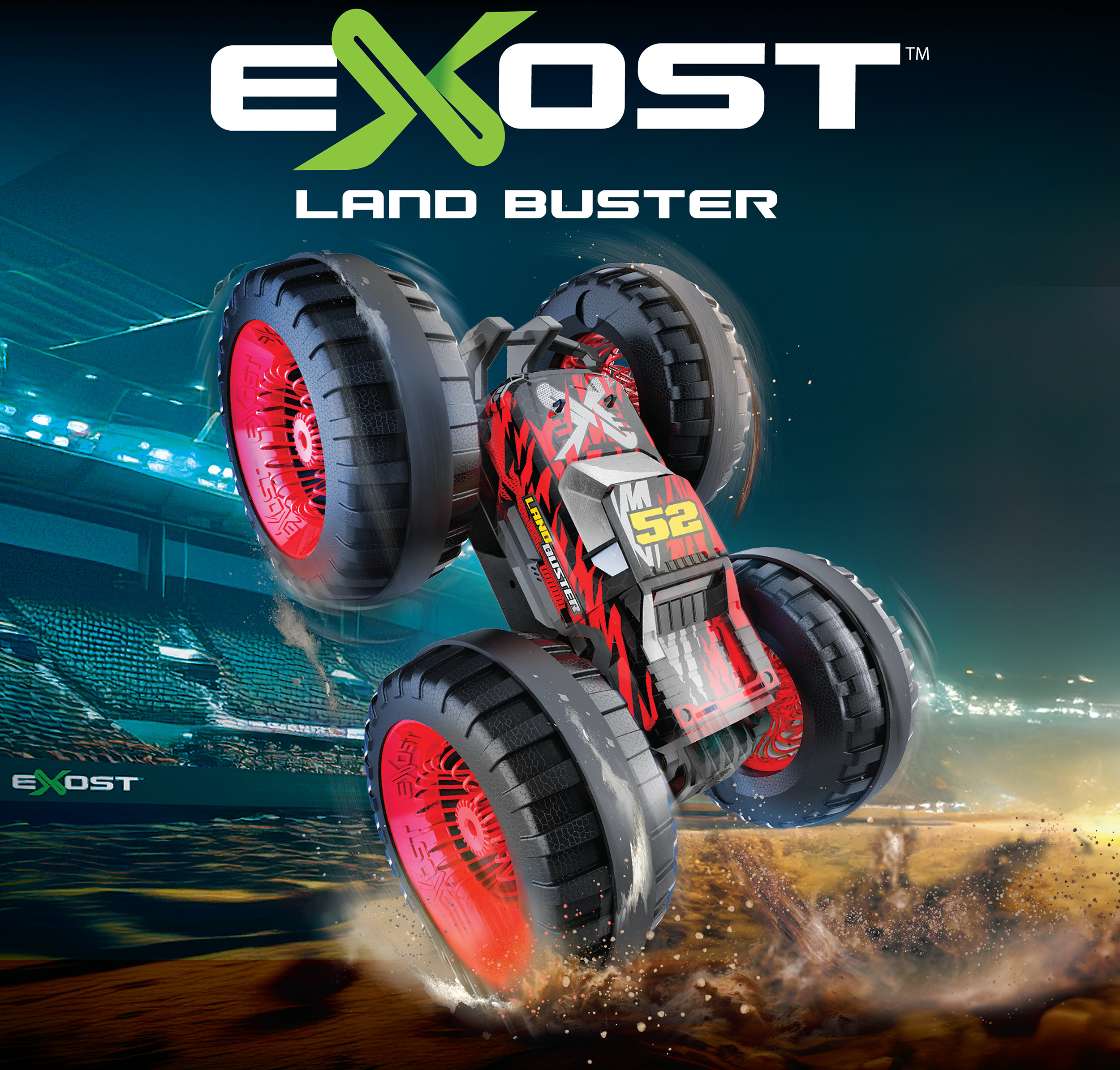 Exost Land Buster - kauko-ohjattava stunttiauto