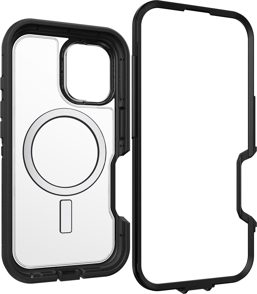 Otterbox Defender XT -suojakuori, iPhone 16, musta / kirkas