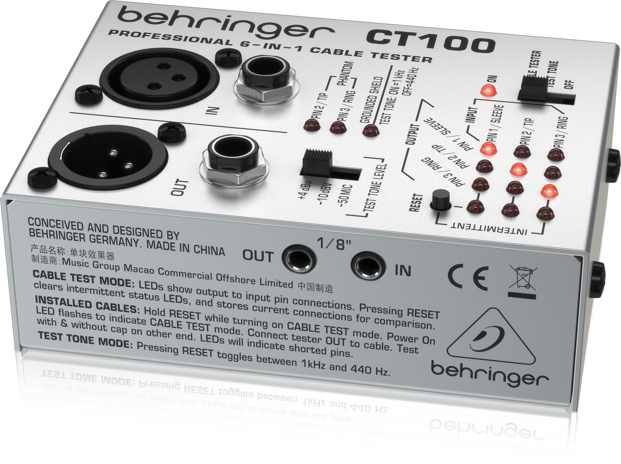 Behringer CT100 -kaapelitesteri