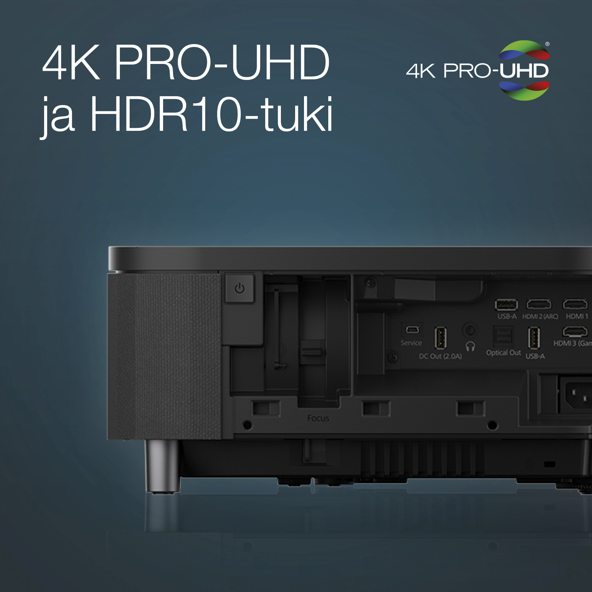 Epson EH-LS800B 4K PRO-UHD -älylaserprojektori, lähiheijastus, musta