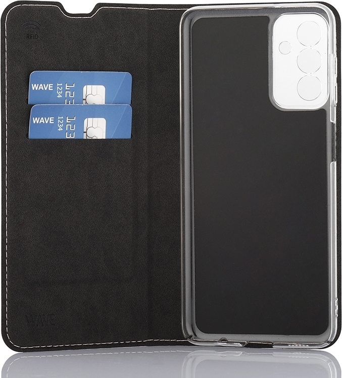 Wave BookCase -suojakotelo, Samsung Galaxy A13 5G / A04s, ruusukulta