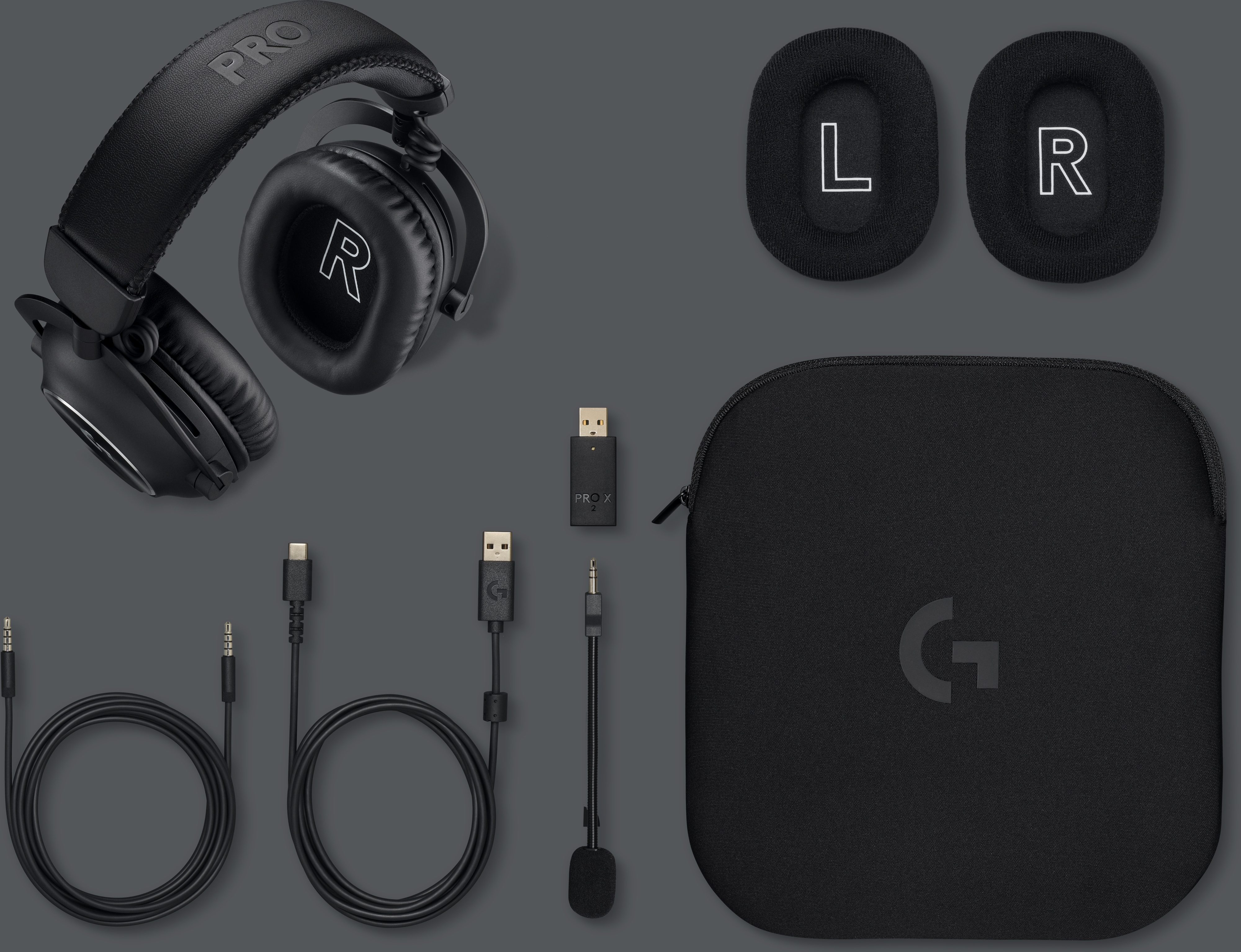 Logitech G PRO X 2 LIGHTSPEED -pelikuulokkeet, musta