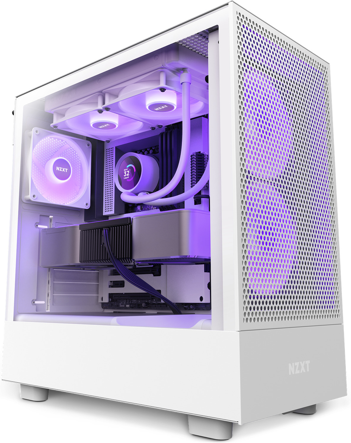 NZXT Kraken 280 RGB -nestejäähdytysjärjestelmä, valkoinen