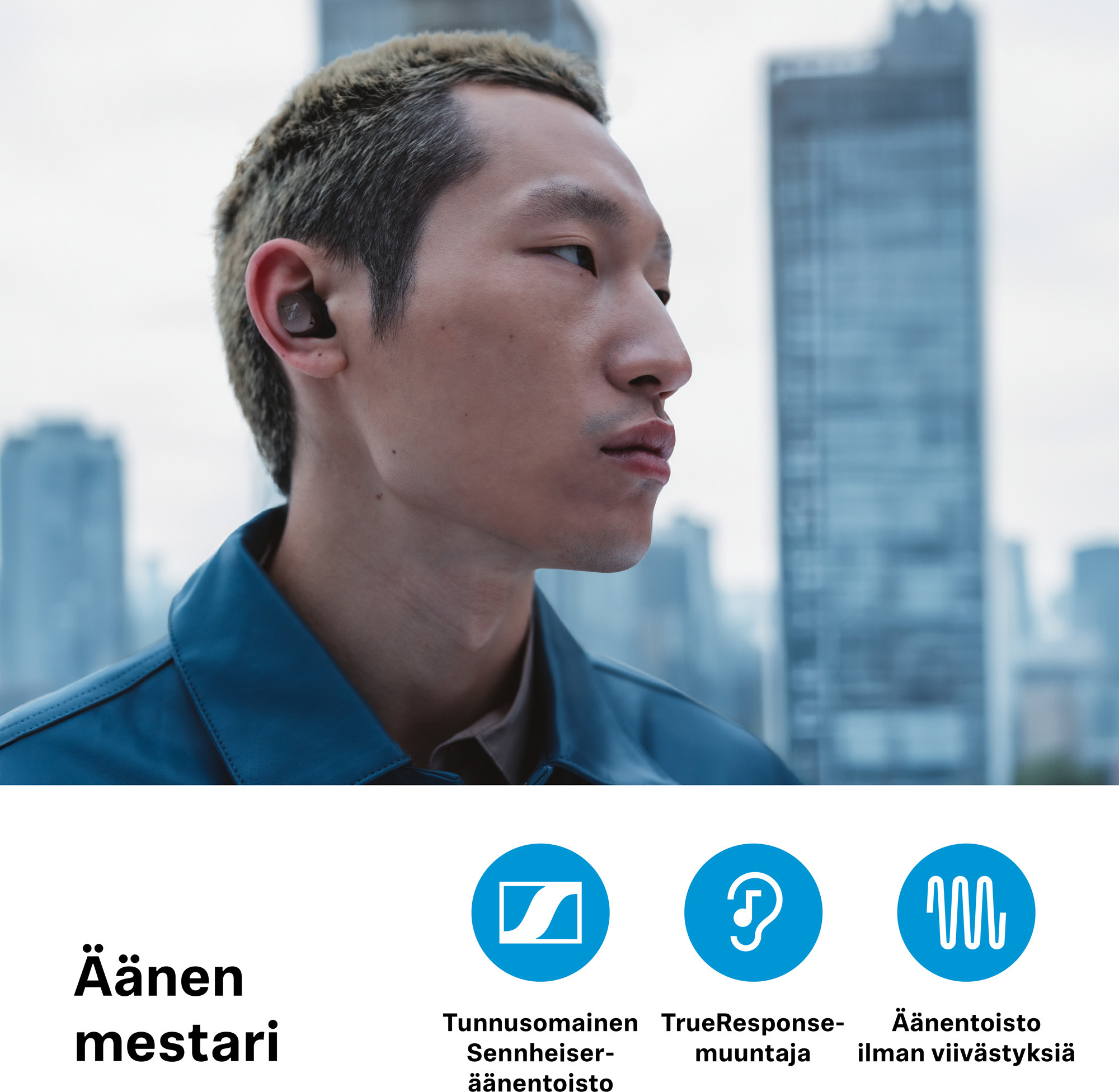 Sennheiser Momentum True Wireless 4 vastamelunappikuulokkeet, Black Copper