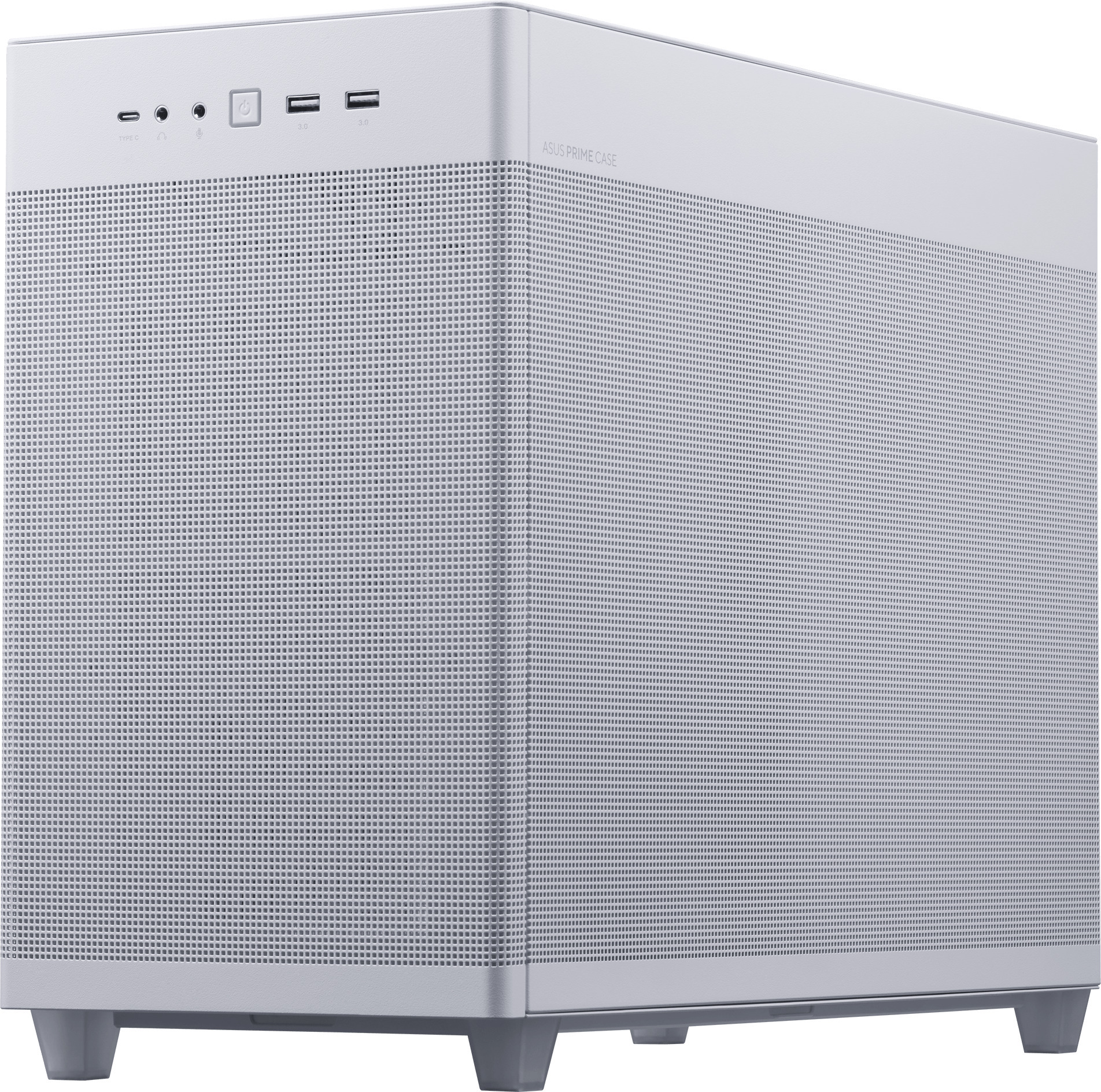 Asus Prime AP201 TG Micro-ATX-kotelo ikkunalla, valkoinen