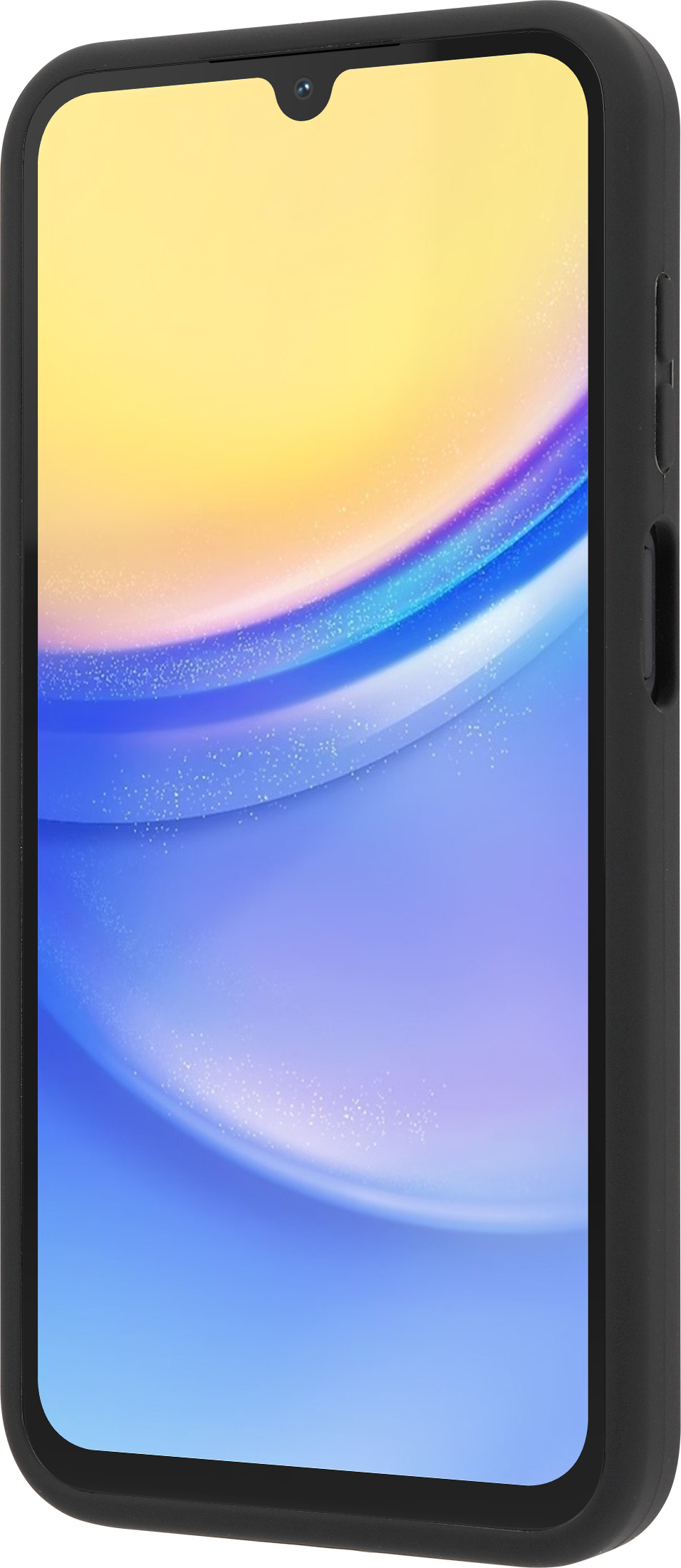 FoneKit Liquid Silicone -suojakuori, Samsung Galaxy A15, musta
