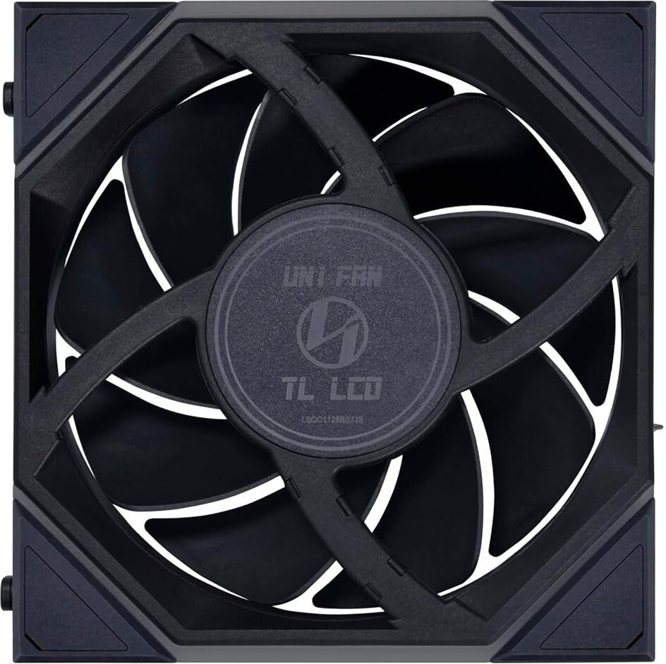 Lian Li UNI FAN TL LCD 120 ARGB PWM -tuuletinpakkaus, 120 mm, musta, 3-pack