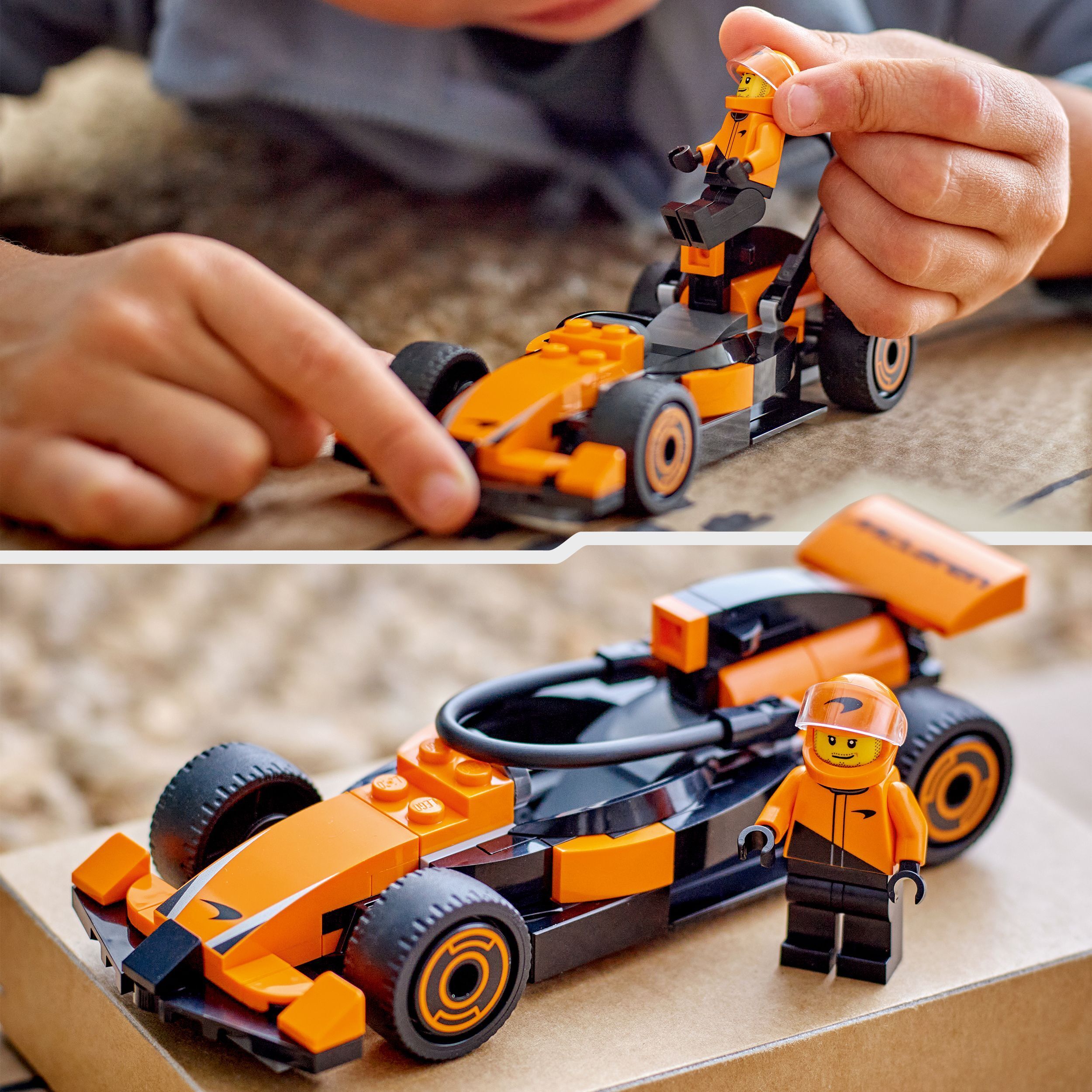 LEGO City 60442 – F1-kuljettaja ja McLaren-kilpa-auto