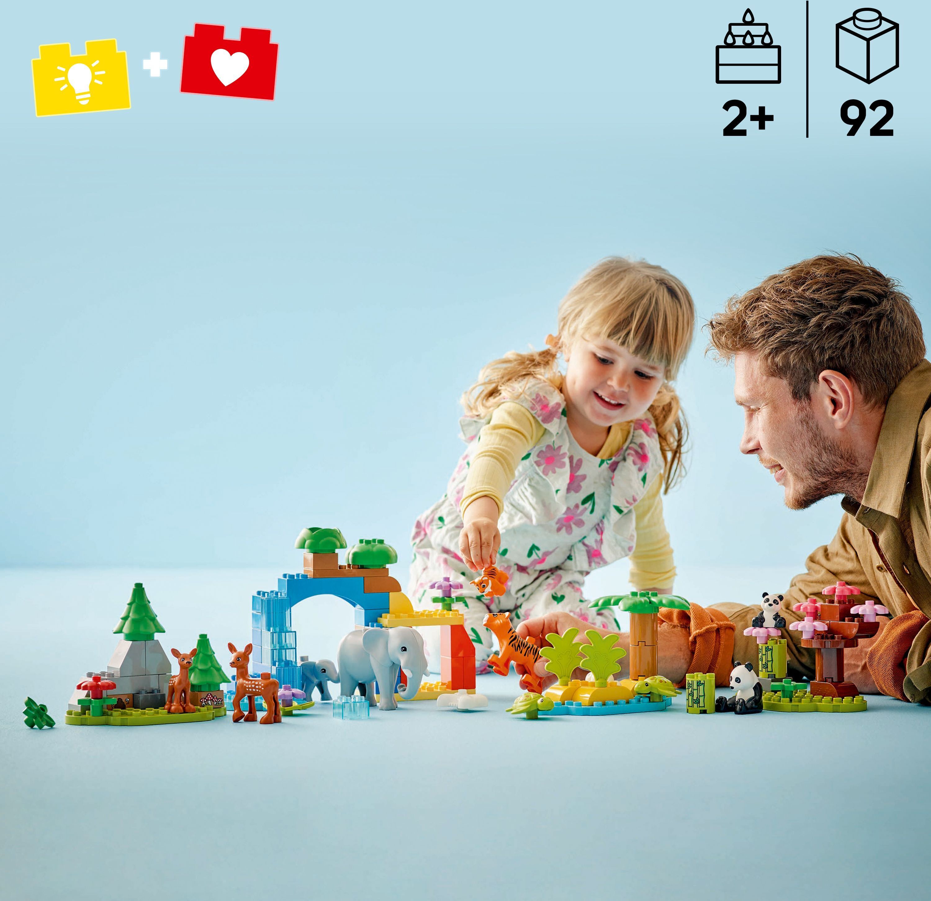 LEGO DUPLO Town 10446 – 3-in-1 luonnoneläinperheet