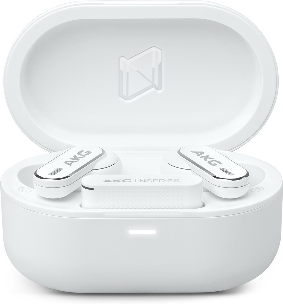 AKG N5 Hybrid nappikuulokkeet aktiivisella melunvaimennuksella, valkoinen