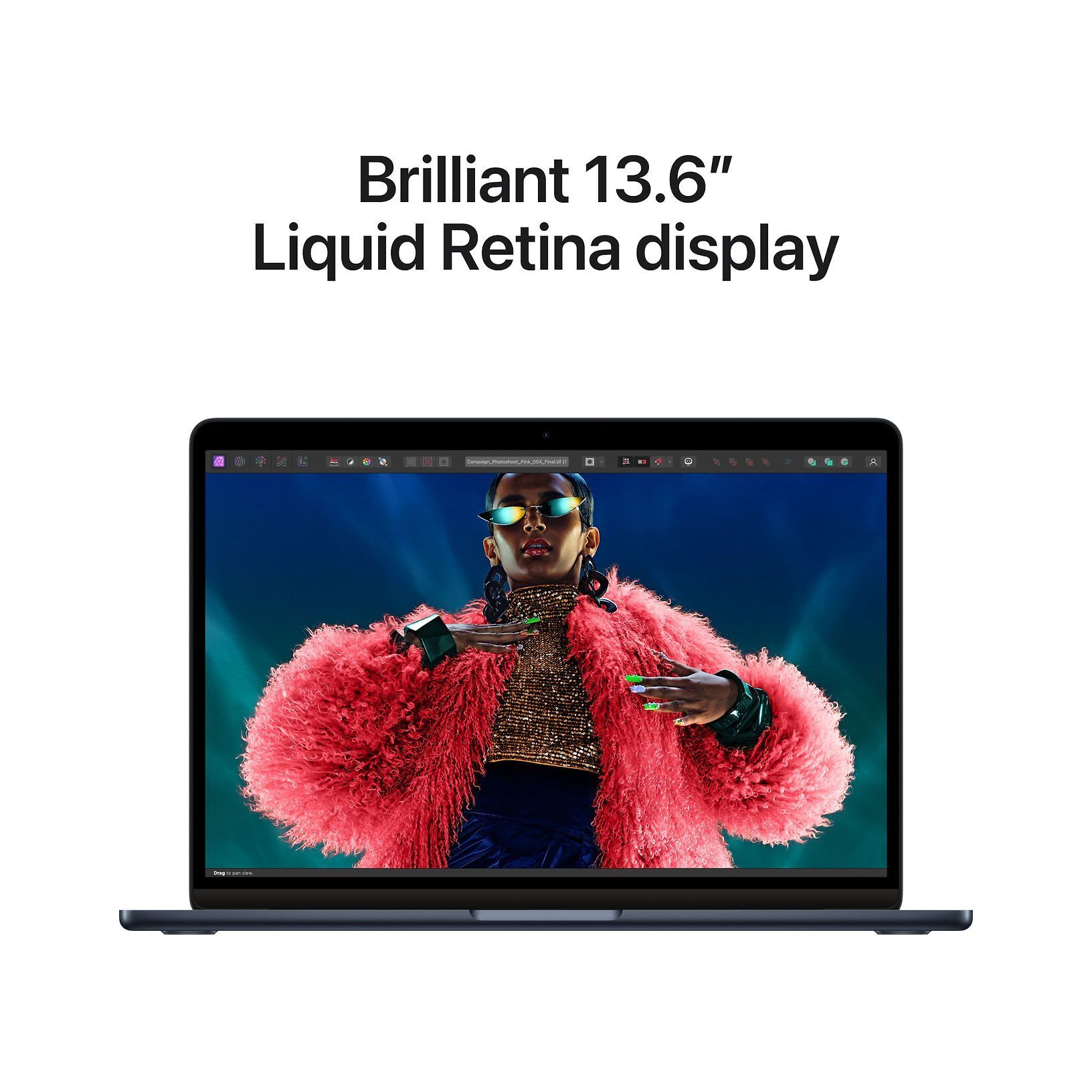 Apple MacBook Air 13" M3 16 Gt, 256 Gt 2024 -kannettava, keskiyö (MC8K4)