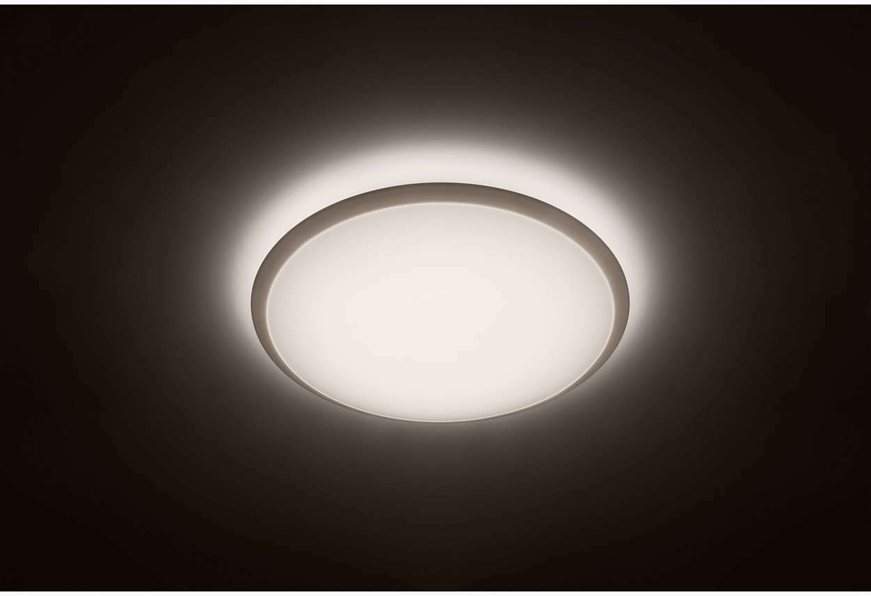 Philips MyLiving Wawel -kattovalaisin, valkoinen,  38 cm, 2000 lm