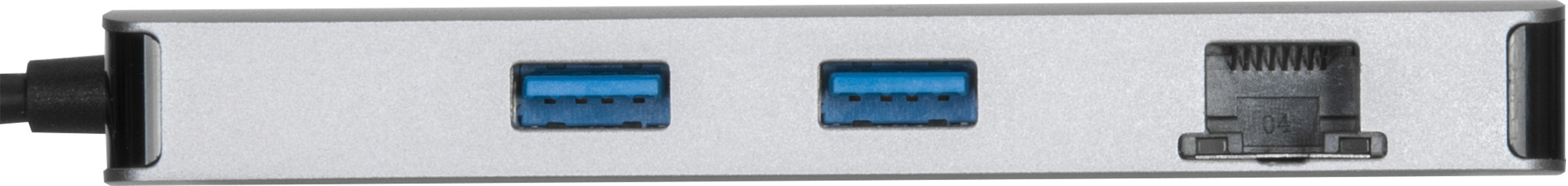 Targus USB-C-Hubi, 5 porttia, kortinlukijat