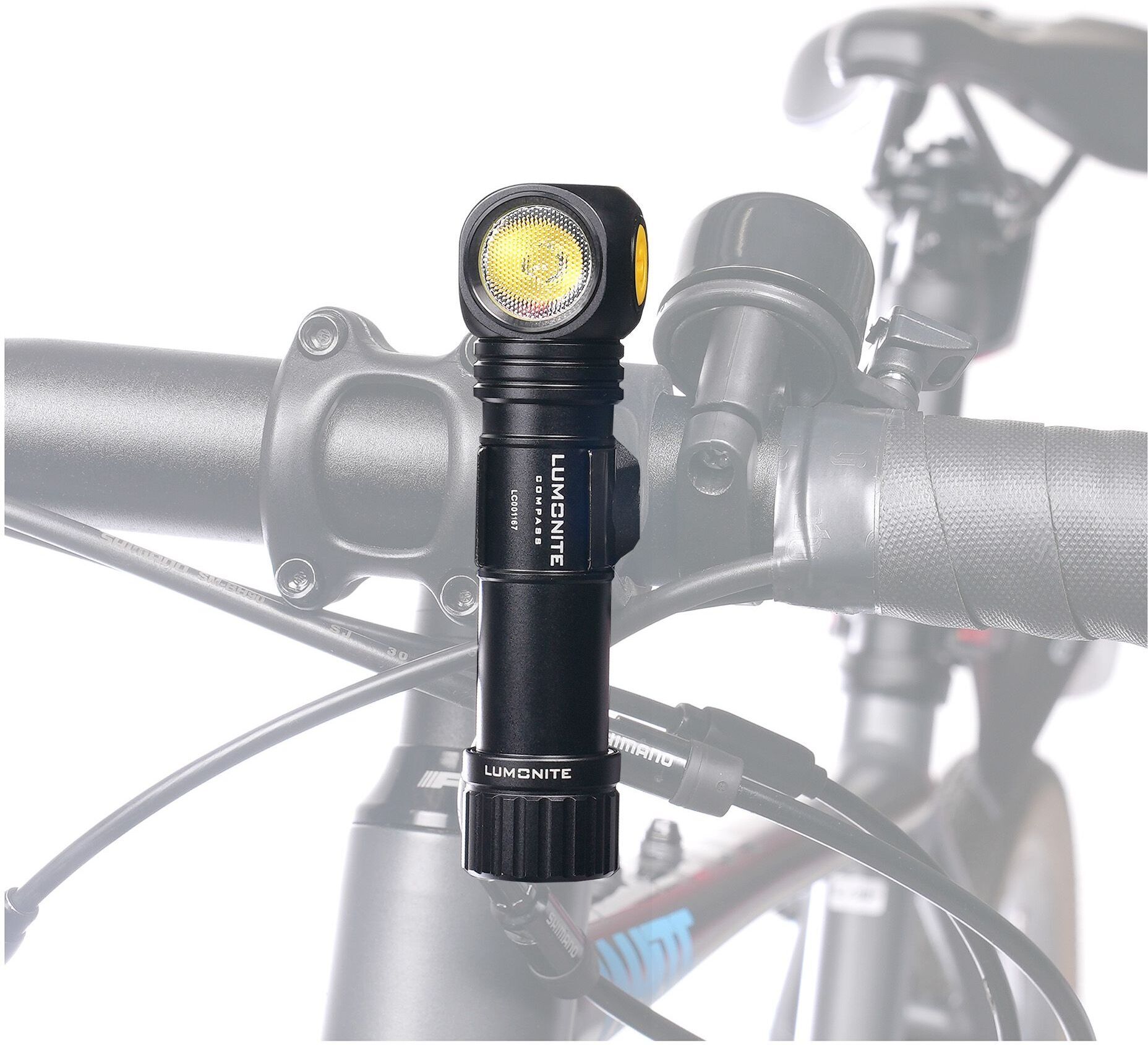 Lumonite Compass V7 -otsalamppu, 1250 lm