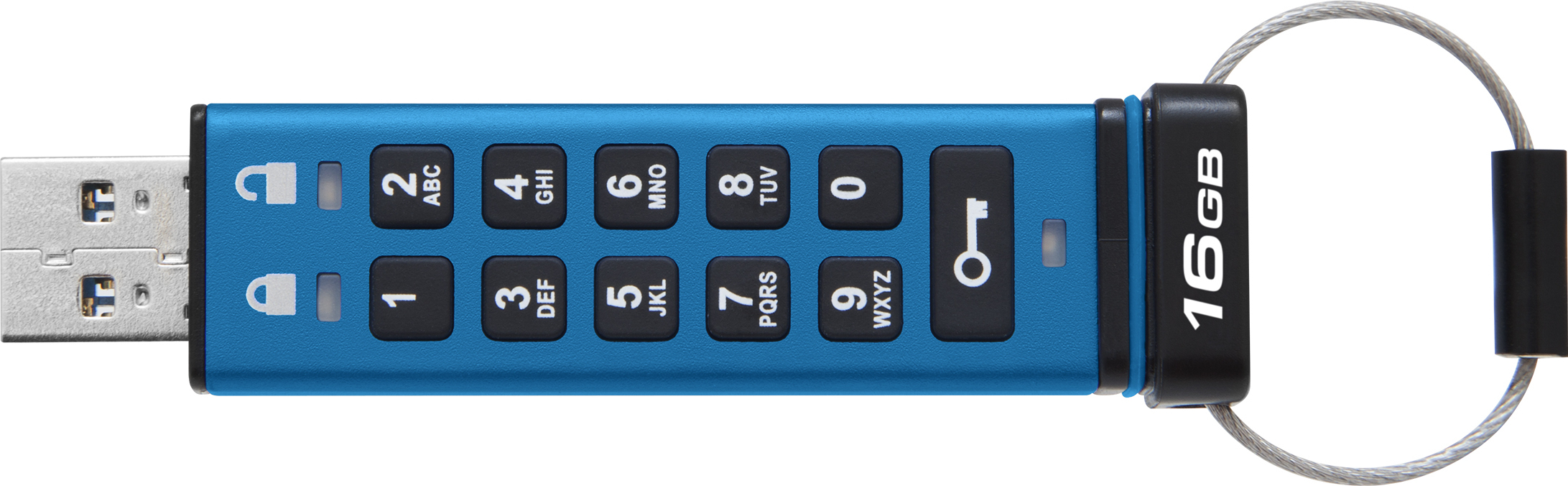 Kingston IronKey Keypad 200 16 Gt 256-bit XTS-AES -USB 3.2 Gen 1 -muisti