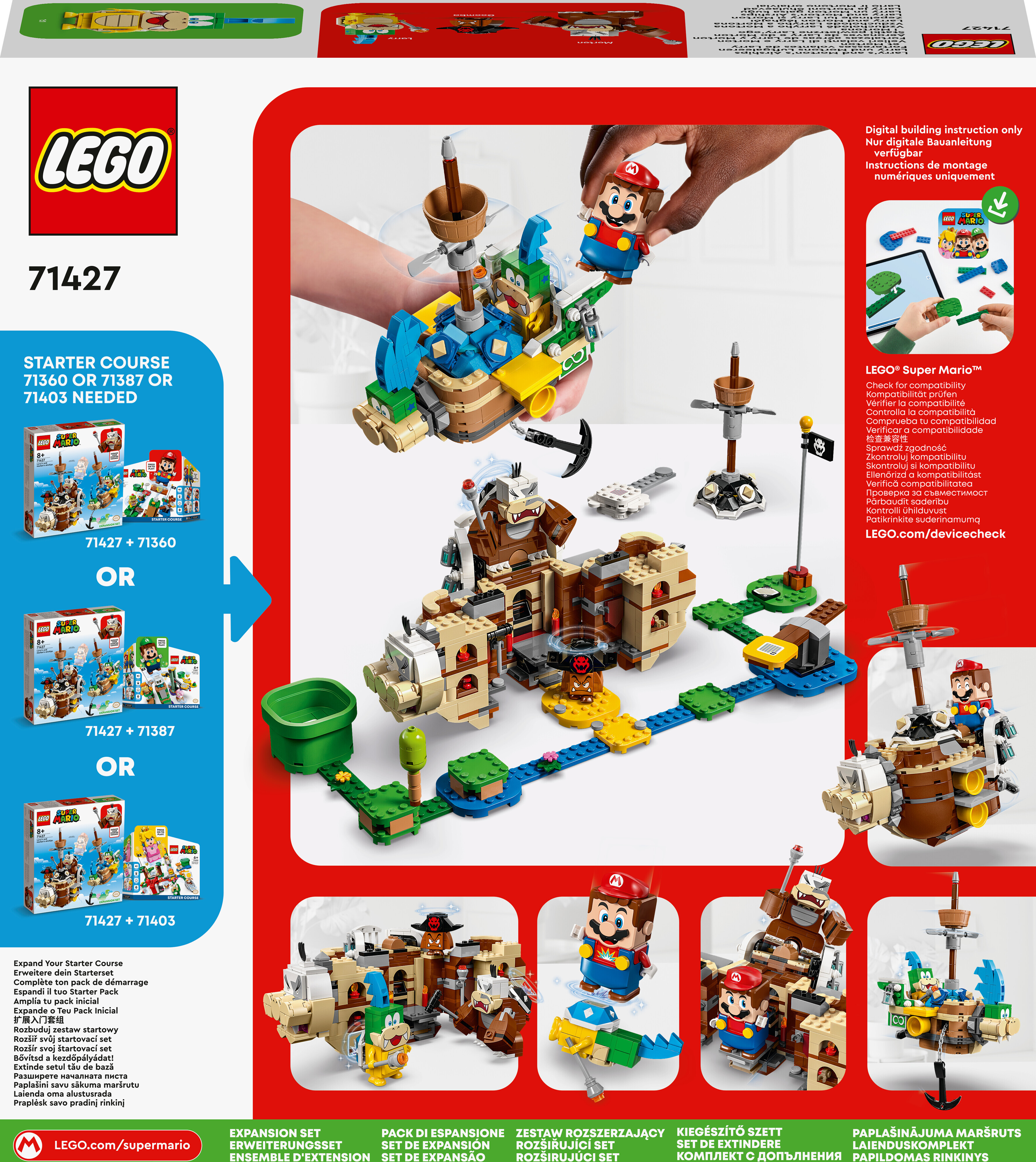LEGO Super Mario 71427 - Larryn ja Mortonin ilma-alukset ‑laajennussarja