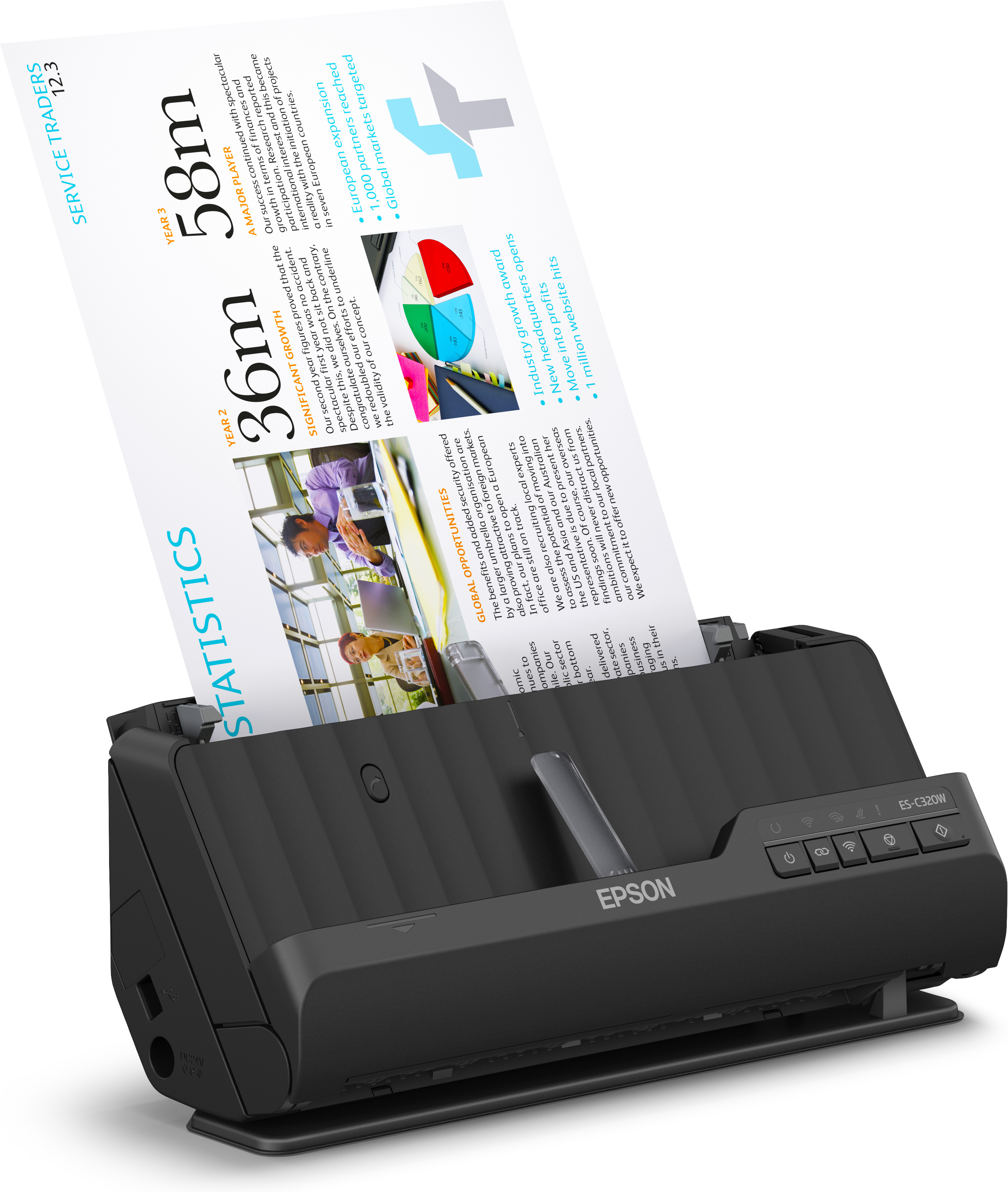 Epson WorkForce ES-320W -A4-skanneri, langaton