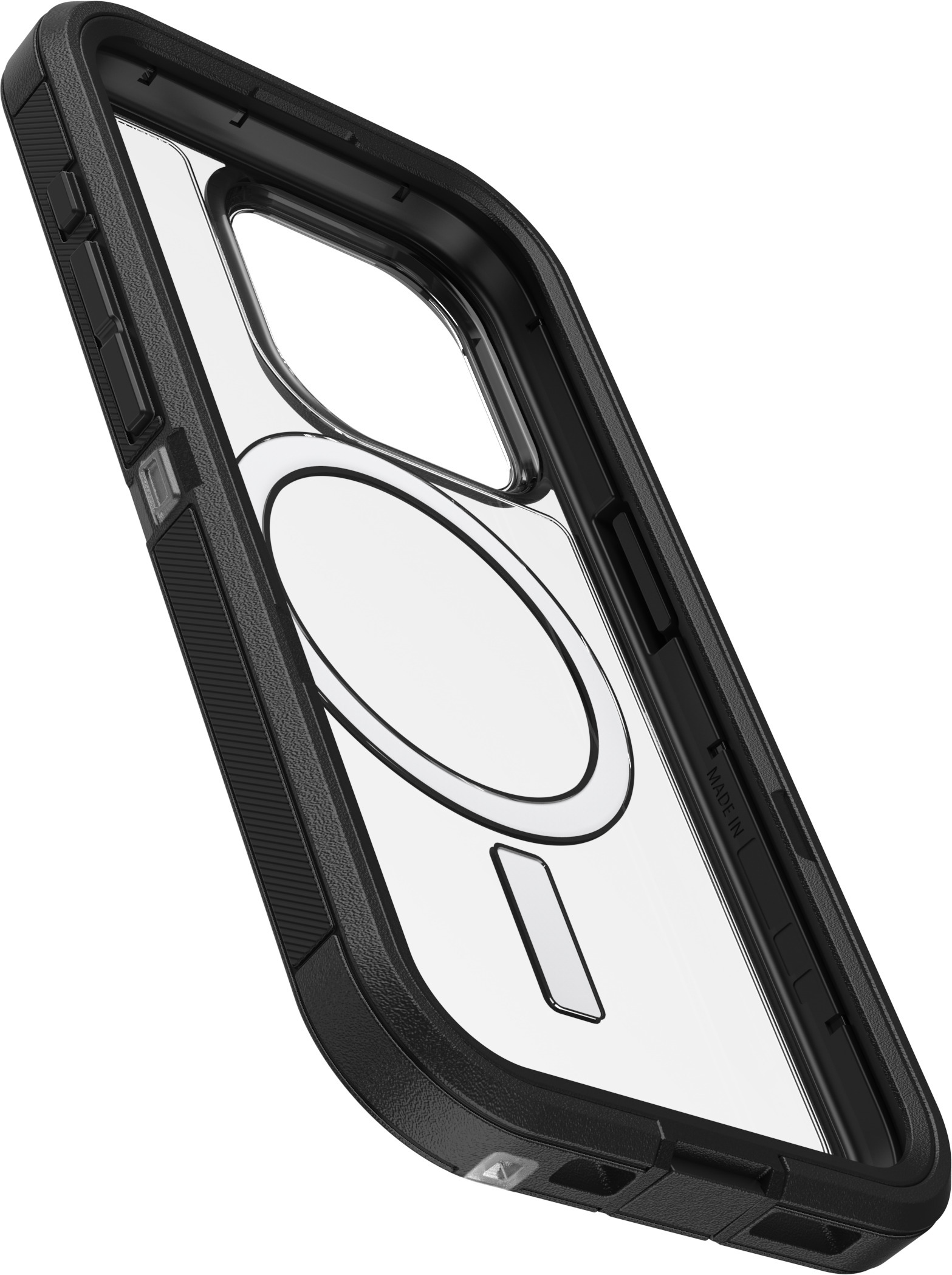 Otterbox Defender XT -suojakuori, iPhone 15 Pro, musta / kirkas