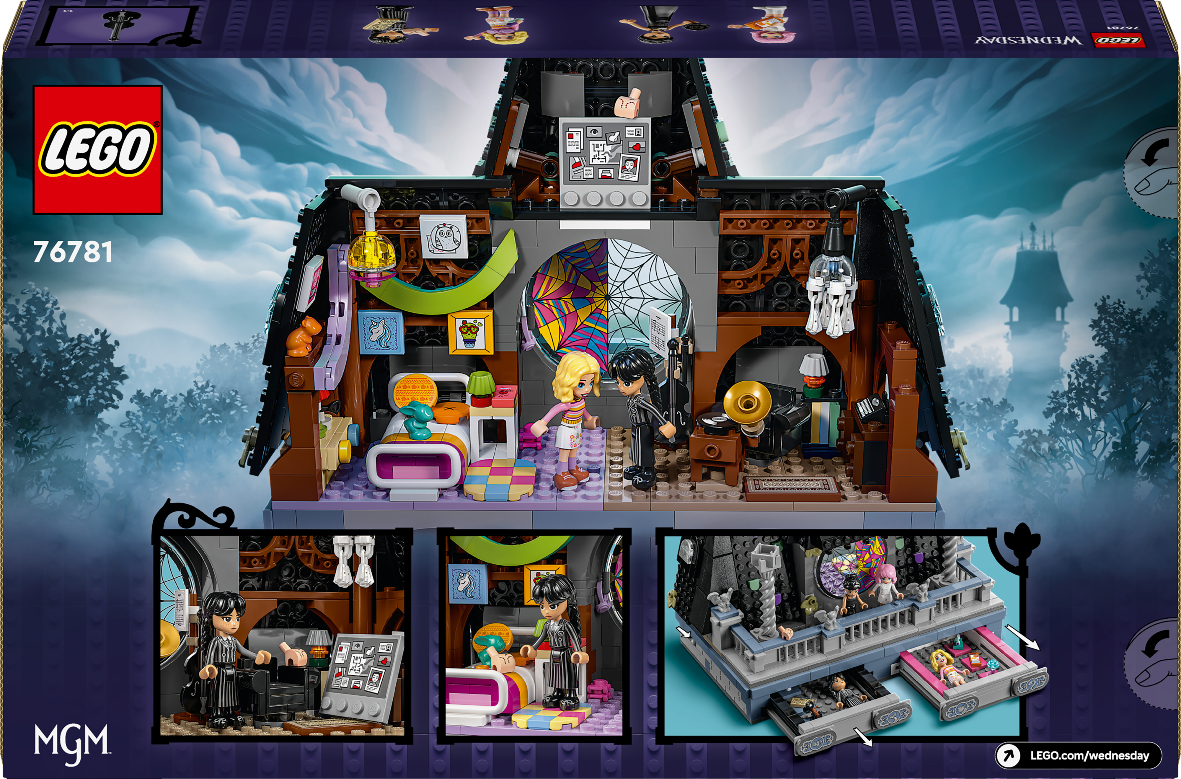 LEGO Wednesday 76781 – Wednesdayn ja Enidin asuntolahuone