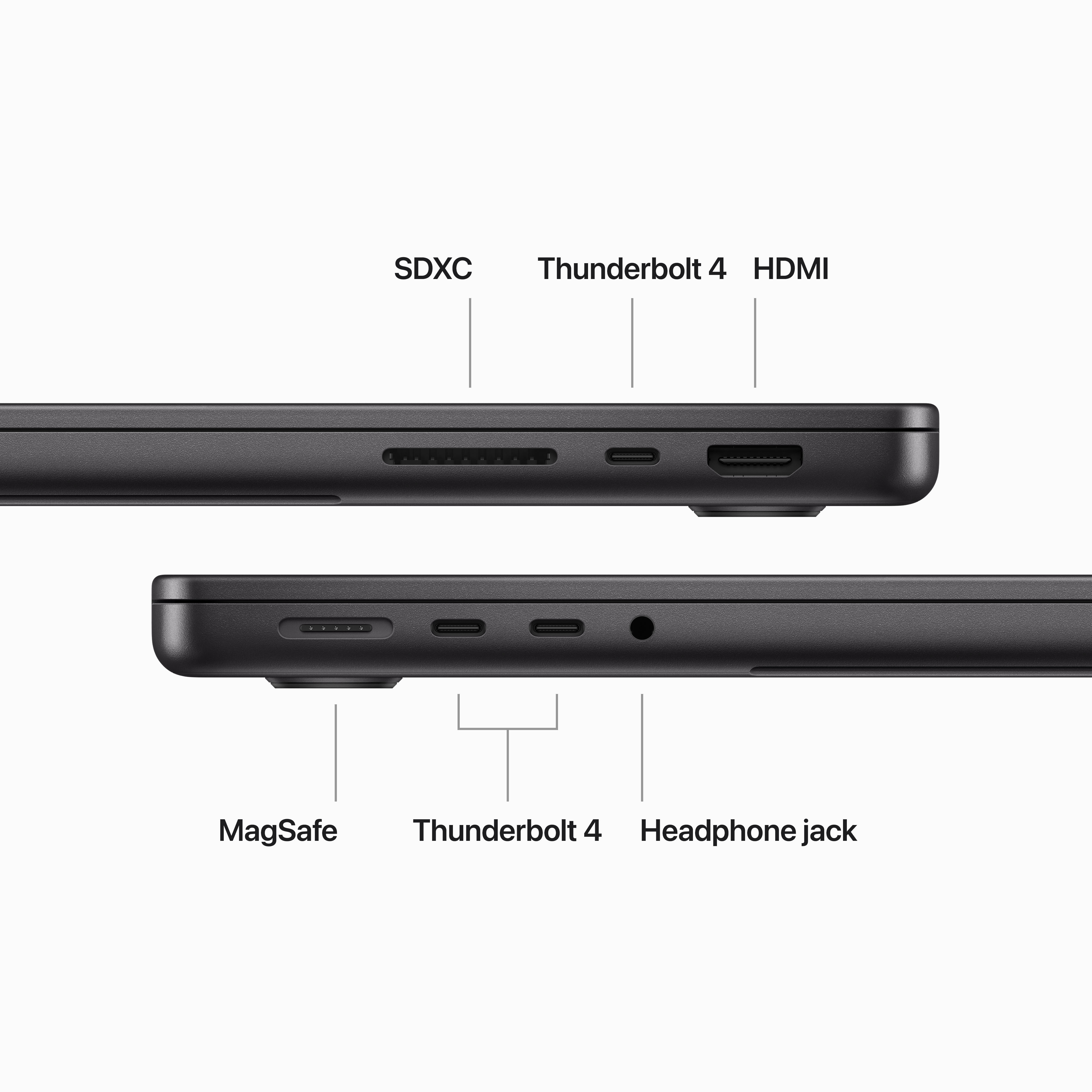 Apple MacBook Pro 14” M3 Max 96 Gt, 1 Tt 2023 -kannettava, tähtimusta (MRX53)