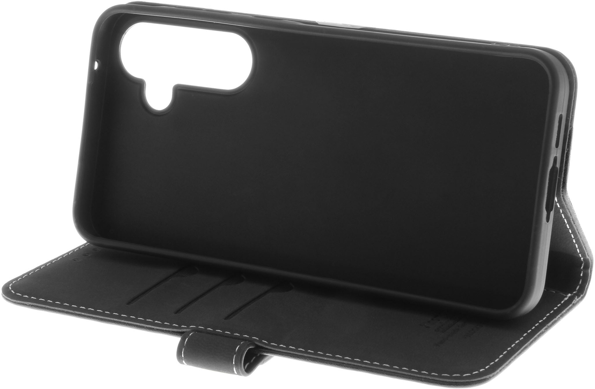 Insmat Exclusive Flip Case -lompakkokotelo, Samsung Galaxy A55 5G, musta