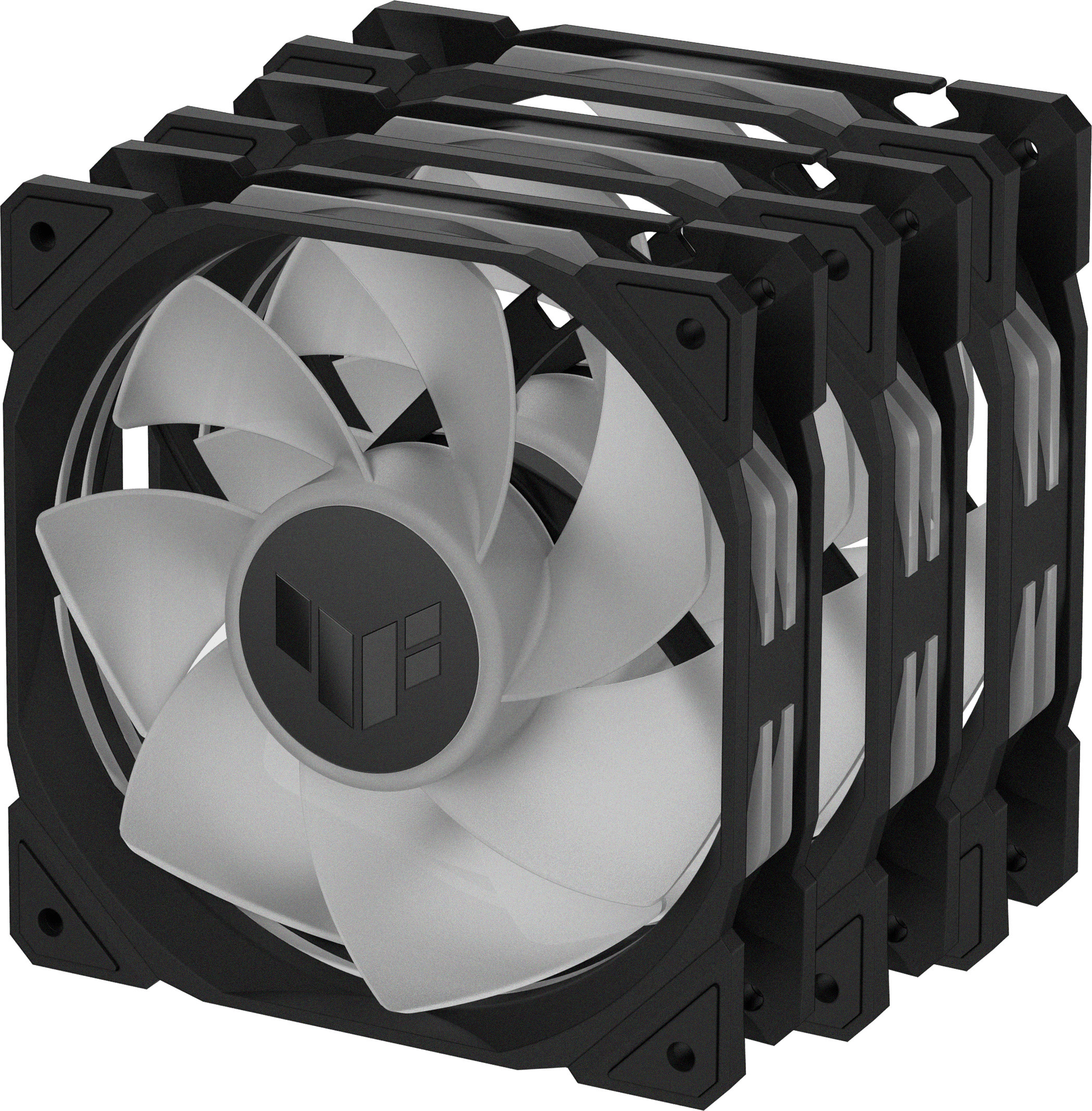 Asus TUF Gaming TR 120 ARGB Reverse PWM -tuuletin, 120 mm, musta, 3-pack