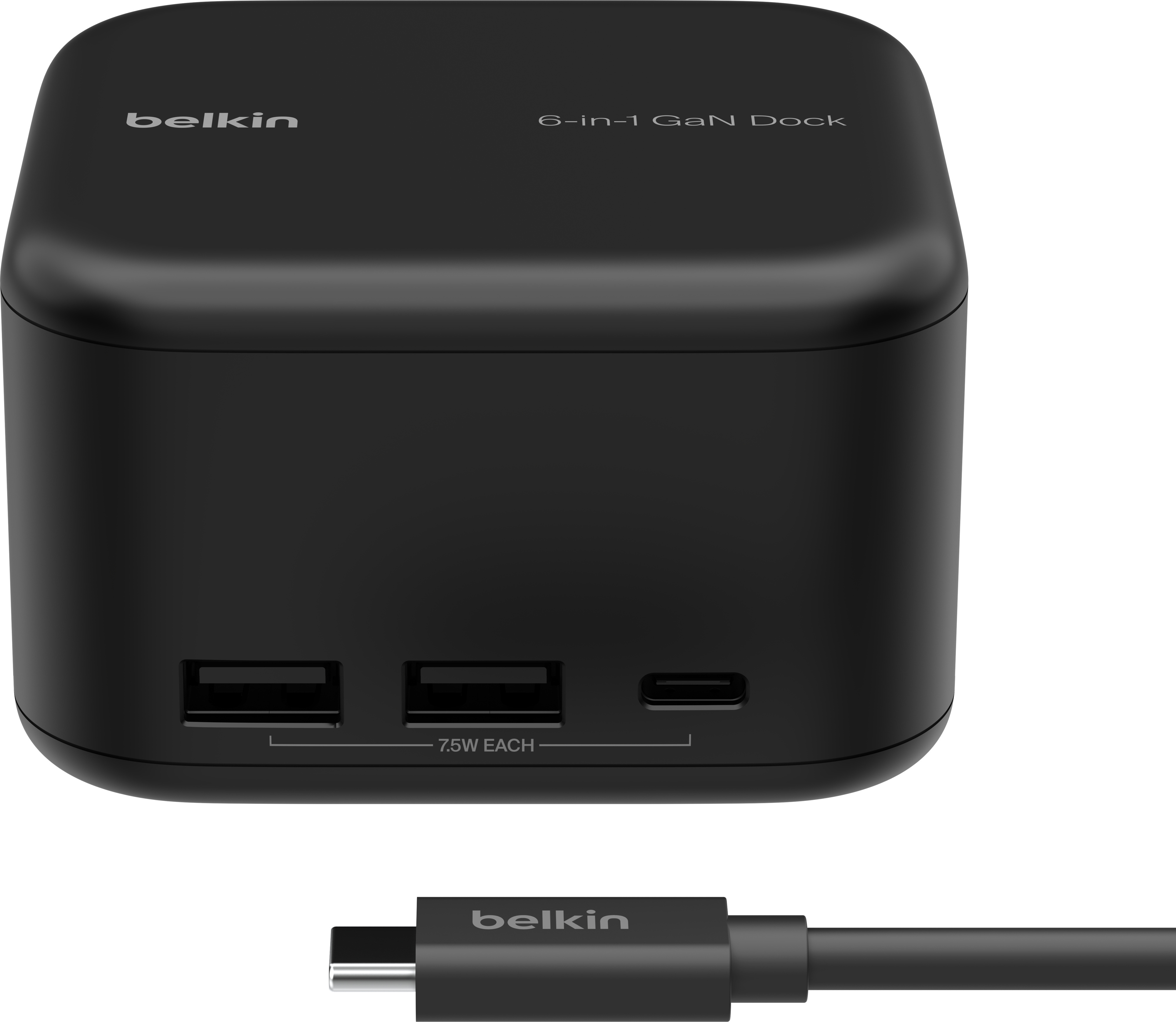 Belkin USB-C 6-in-1 Core GaN -telakointiasema, 130 W