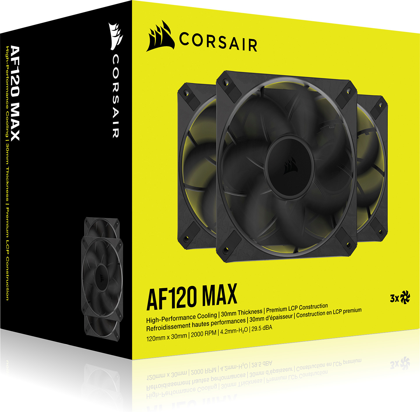 Corsair RS120 MAX PWM -tuuletin, 120 mm, 3-pack